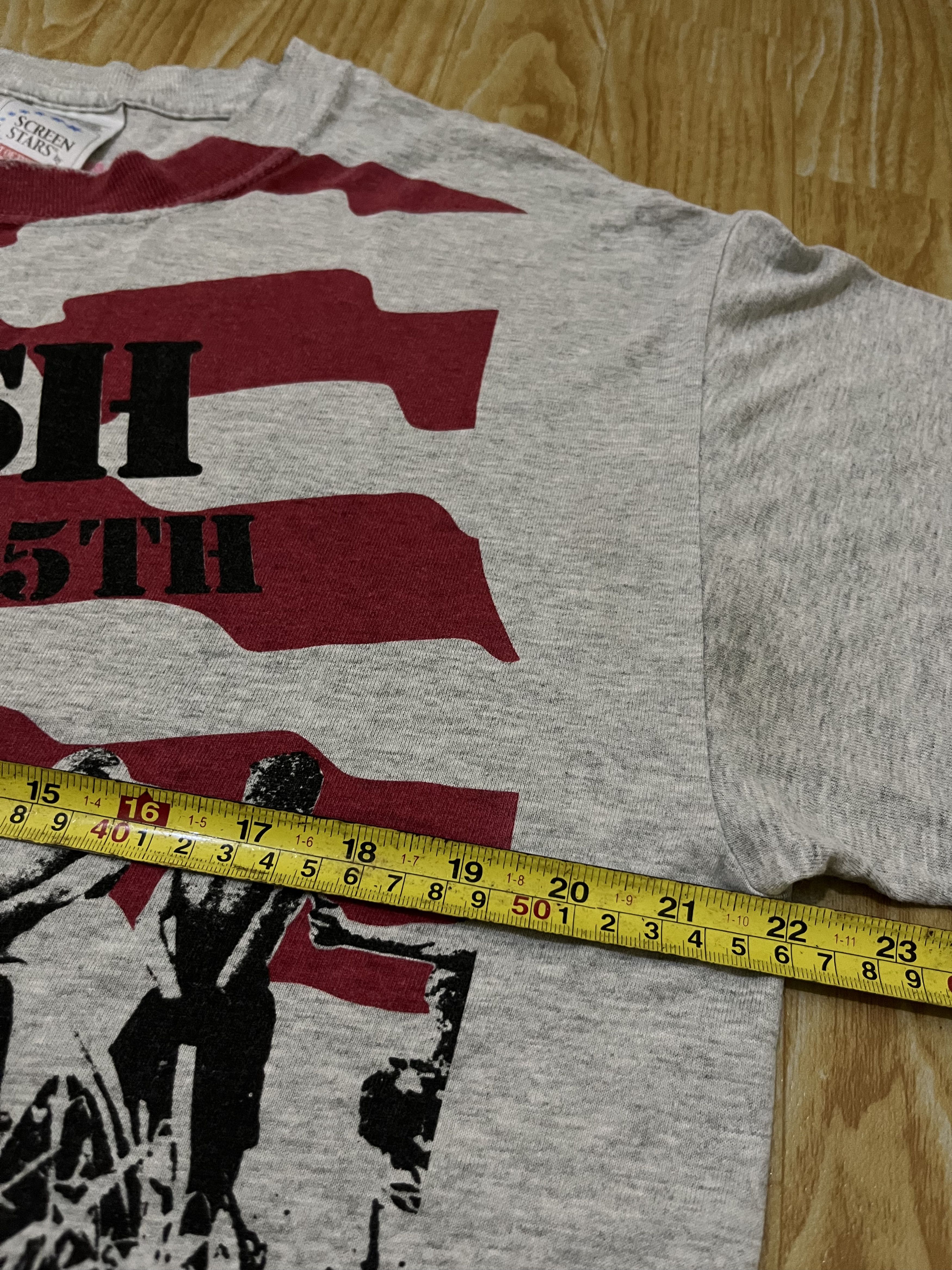 Band Tees Vintage 90s The Clash Fifth Column Shirt Ramones Black Flag Size US L / EU 52-54 / 3 - 8 Thumbnail