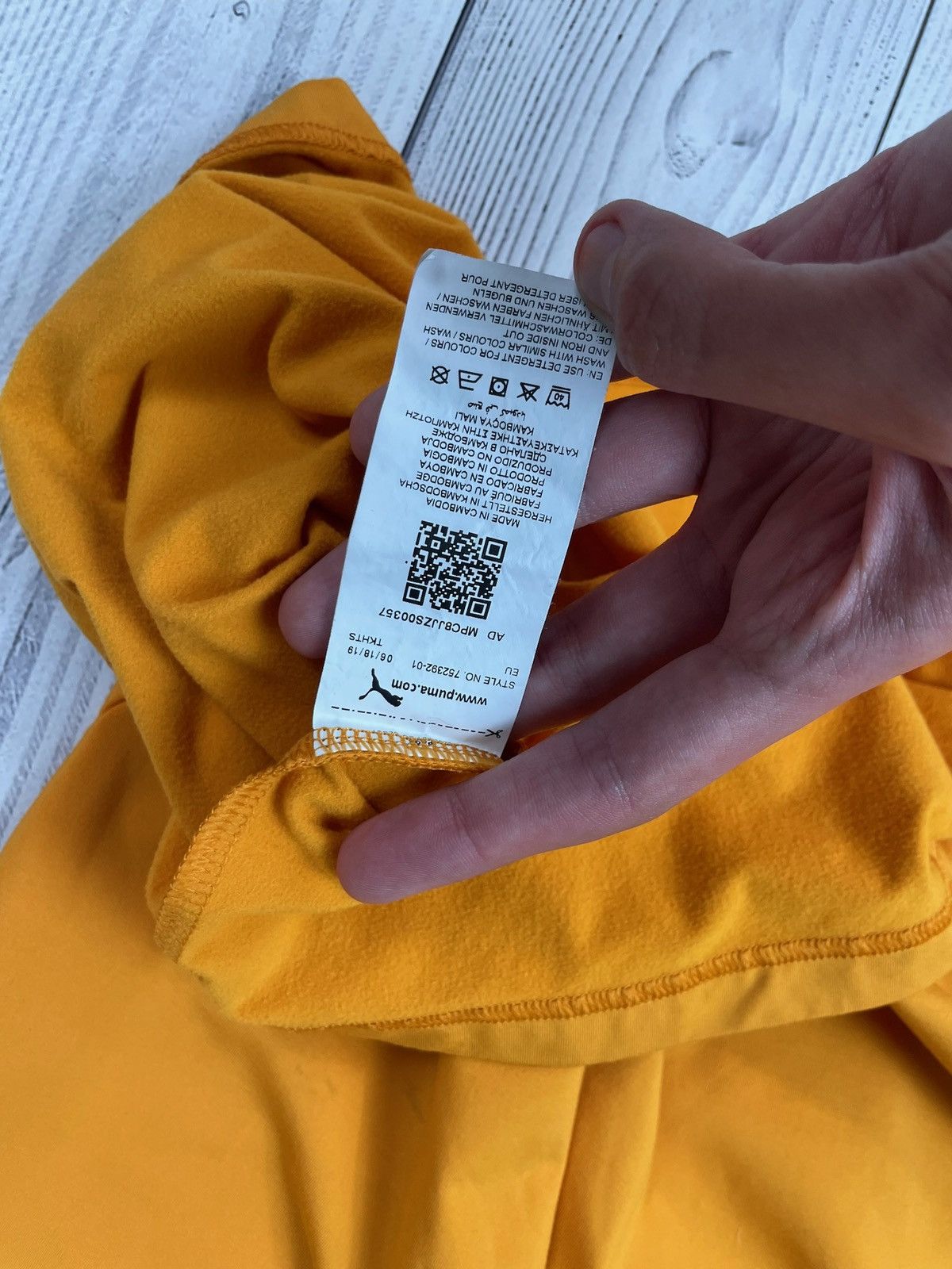 Puma Vintage puma Cote D ivoire size M orange long sleeve Size US M / EU 48-50 / 2 - 8 Thumbnail