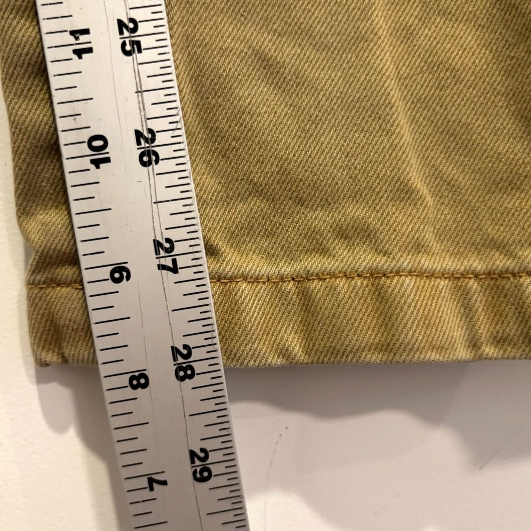 Vintage Paper Denim & Cloth Mens Carpenter Pants Tan Khaki Cotton Utility Workwear 28x30 Size US 28 / EU 44 - 5 Thumbnail