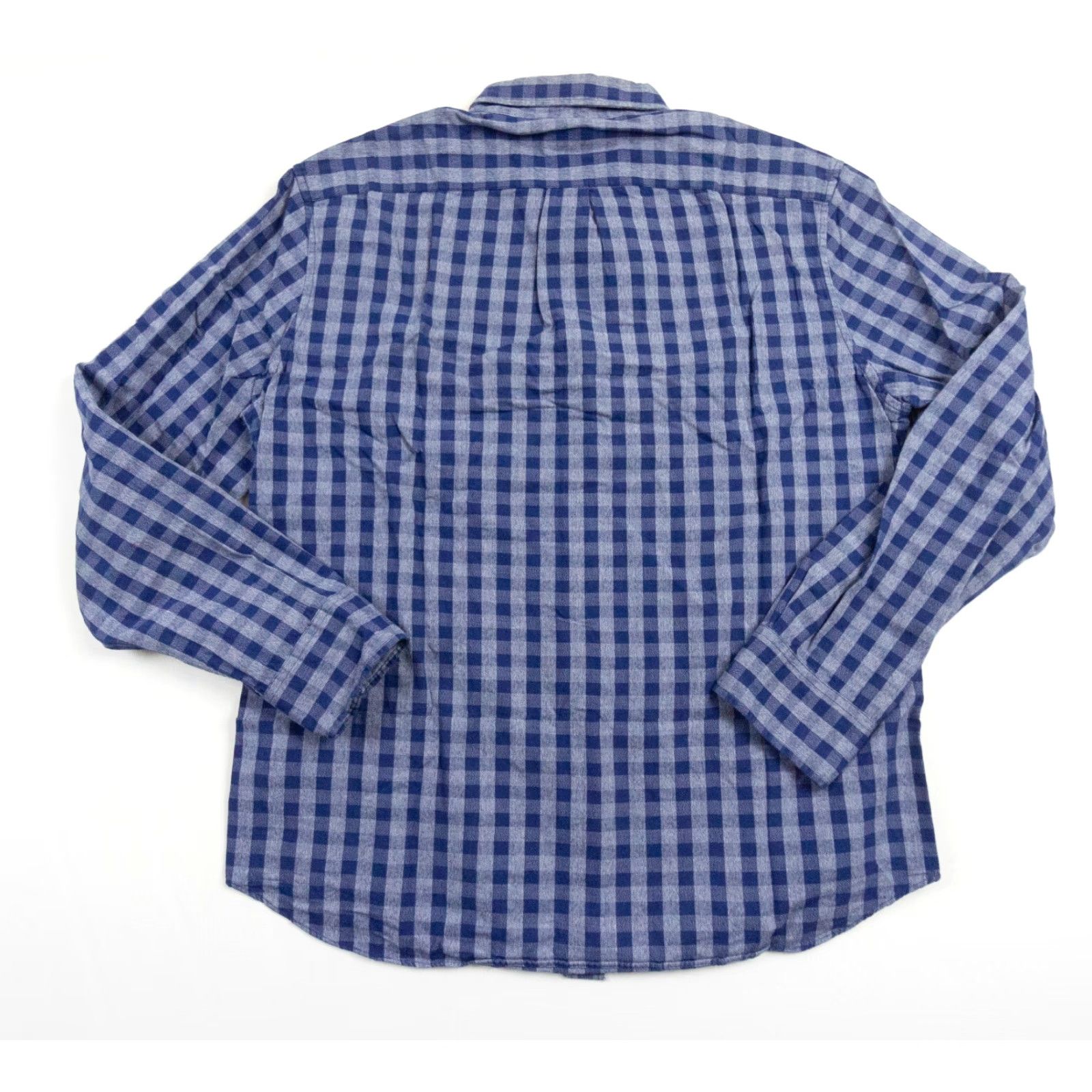 J.Crew VINTAGE J.CREW Men's Shirt Long Sleeve Button Up Plaid Cotton Fall Spring Summer Winter XL Blue Preppy Size US XL / EU 56 / 4 - 5 Thumbnail