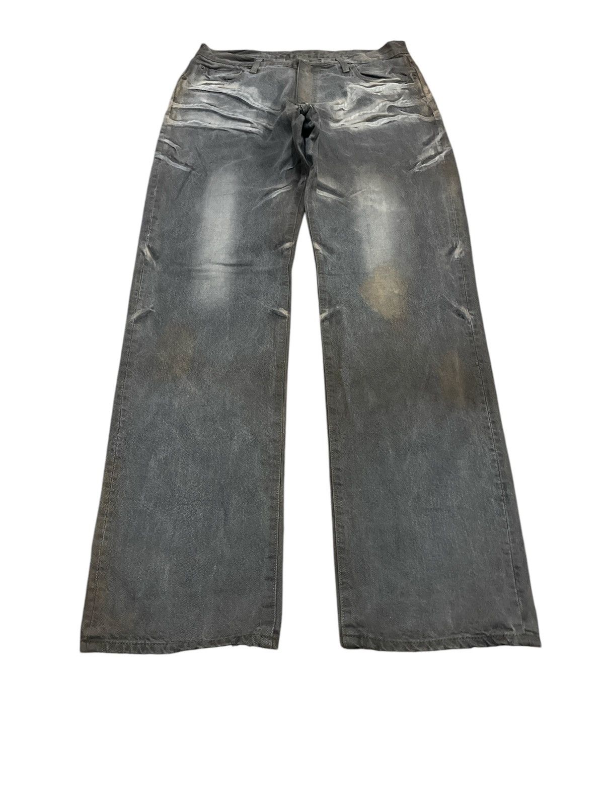 Hysteric Glamour × Japanese Brand BLUE WAY DISTRESSED DENIM PANT Size US 32 / EU 48 - 4 Thumbnail