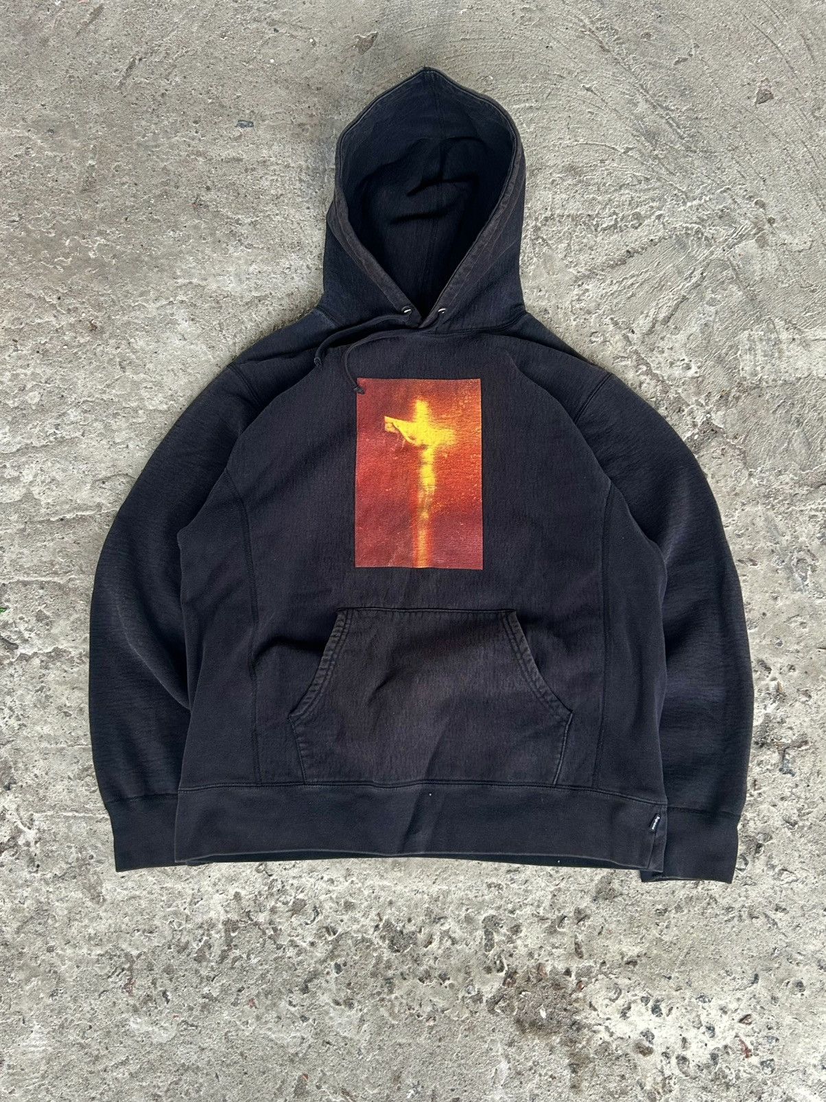 Supreme Supreme Andres Serrano 17AW Hoodie Blood and Semen Black