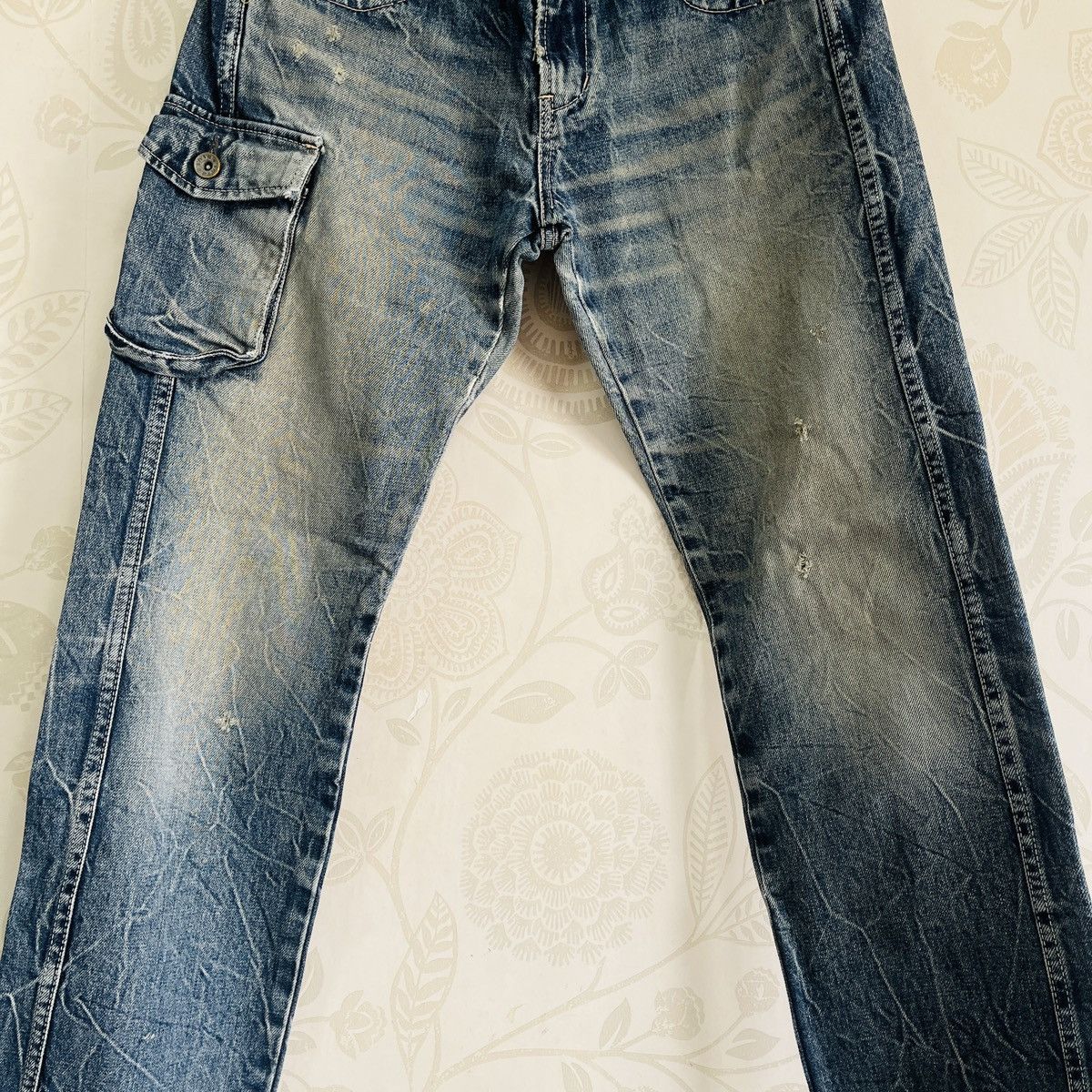 Le Grande Bleu (L.G.B.) × Vintage Vintage BLUE Grande Faded Acid Wash Denim Jeans Size US 29 - 8 Thumbnail