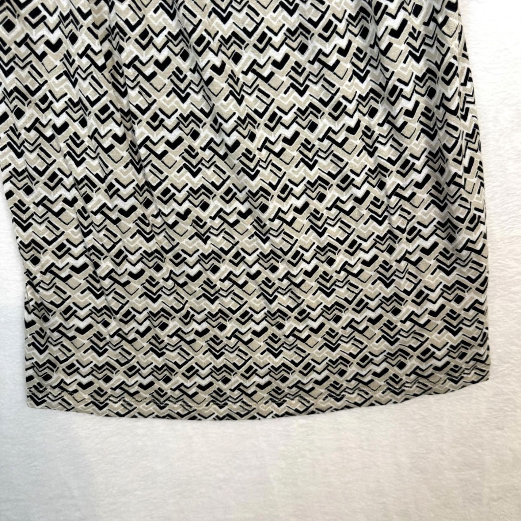 Banana Republic Banana Republic Women's Tan Sleeveless Mini Dress Geometric Size M – Exc W Size M / US 6-8 / IT 42-44 - 3 Thumbnail