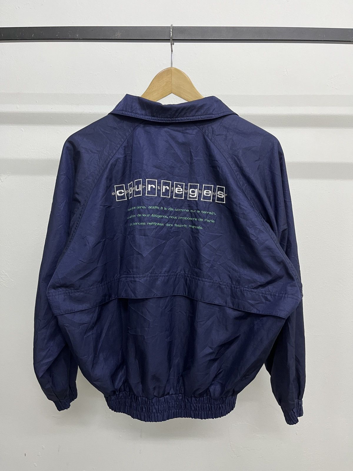 Courreges COURREGES Sport Futur Nylon Jacket Embroidery Spell Out Size US M / EU 48-50 / 2 - 12 Thumbnail