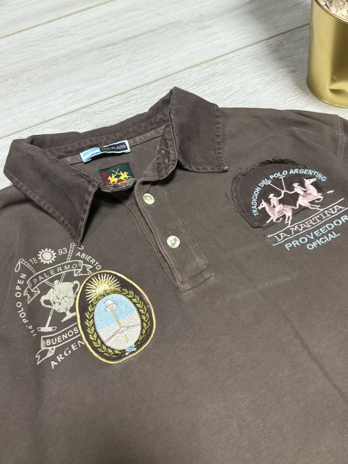 La Martina La Martina Argentina vintage long sleeve shirt polo Size US XL / EU 56 / 4 - 6 Thumbnail