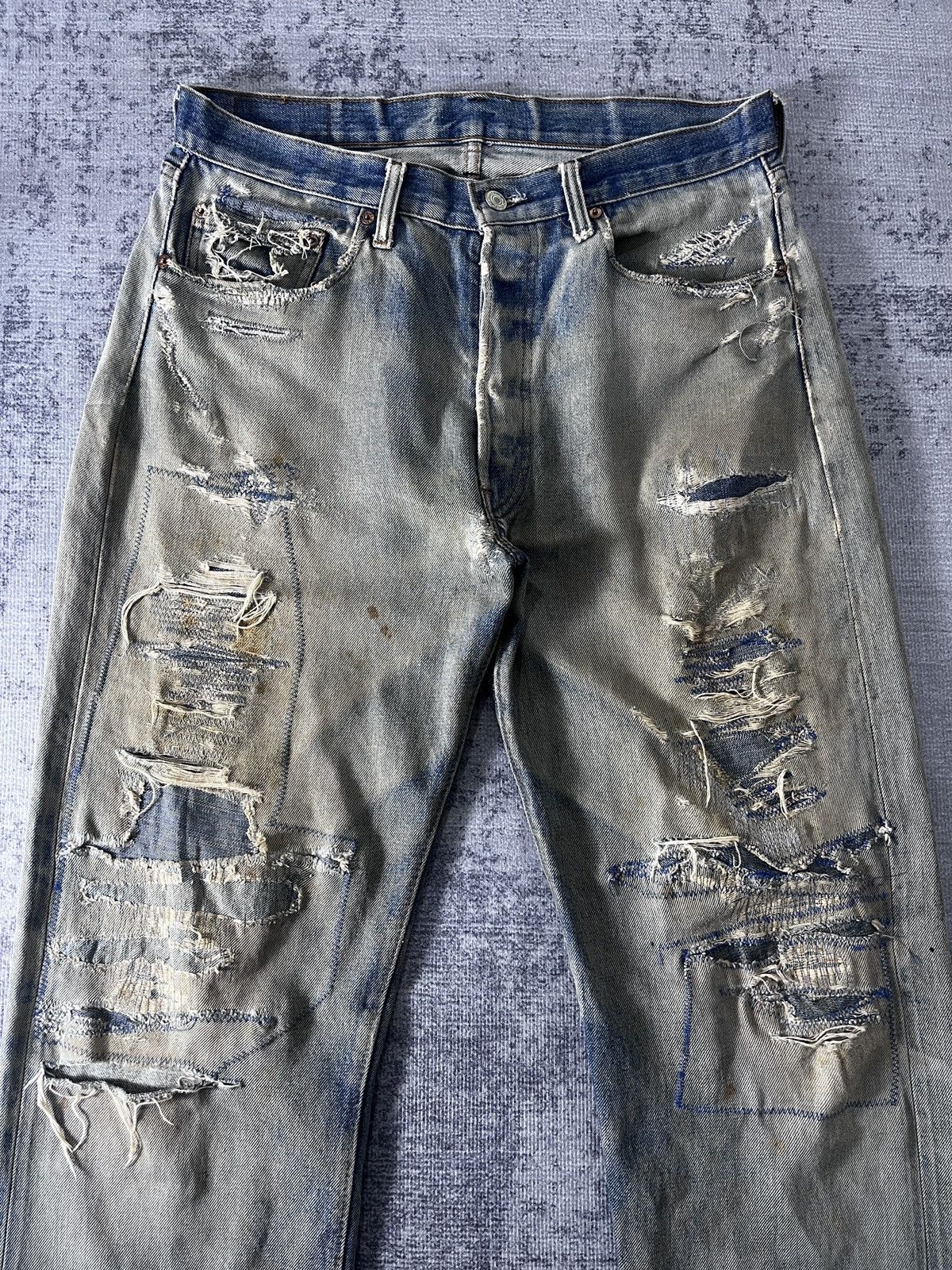 Levi's LEVIS 66 501 DISTRESSED SELVEDGE 60/70s Size US 34 / EU 50 - 3 Thumbnail