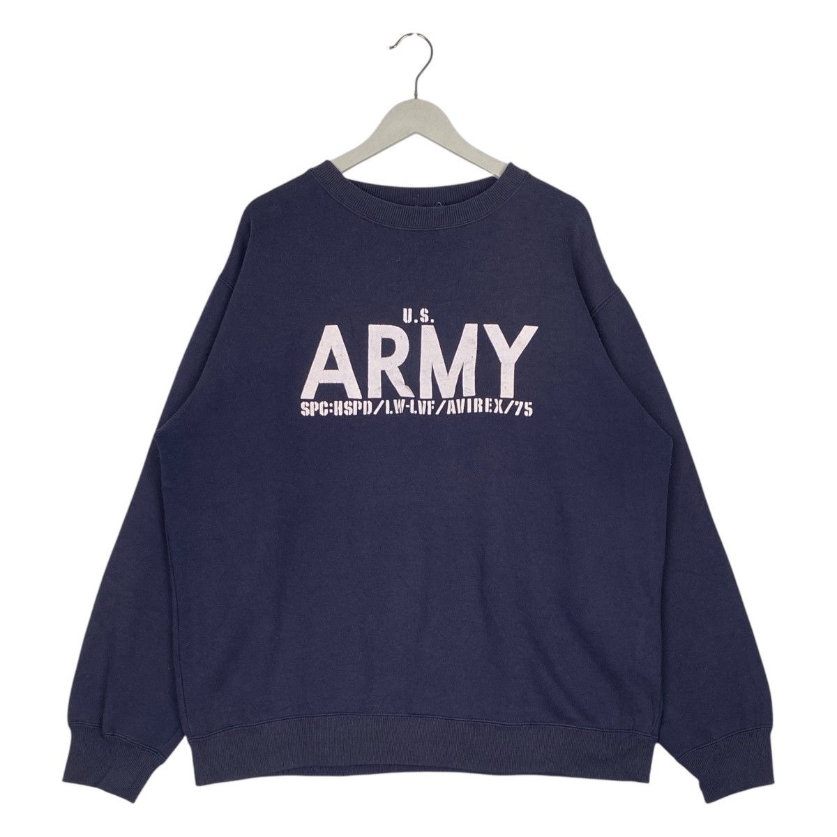 Avirex × Vintage Vintage Avirex Big Logo Printed Sweatshirt Crewneck Purple Size US XL / EU 56 / 4 - 1 Thumbnail