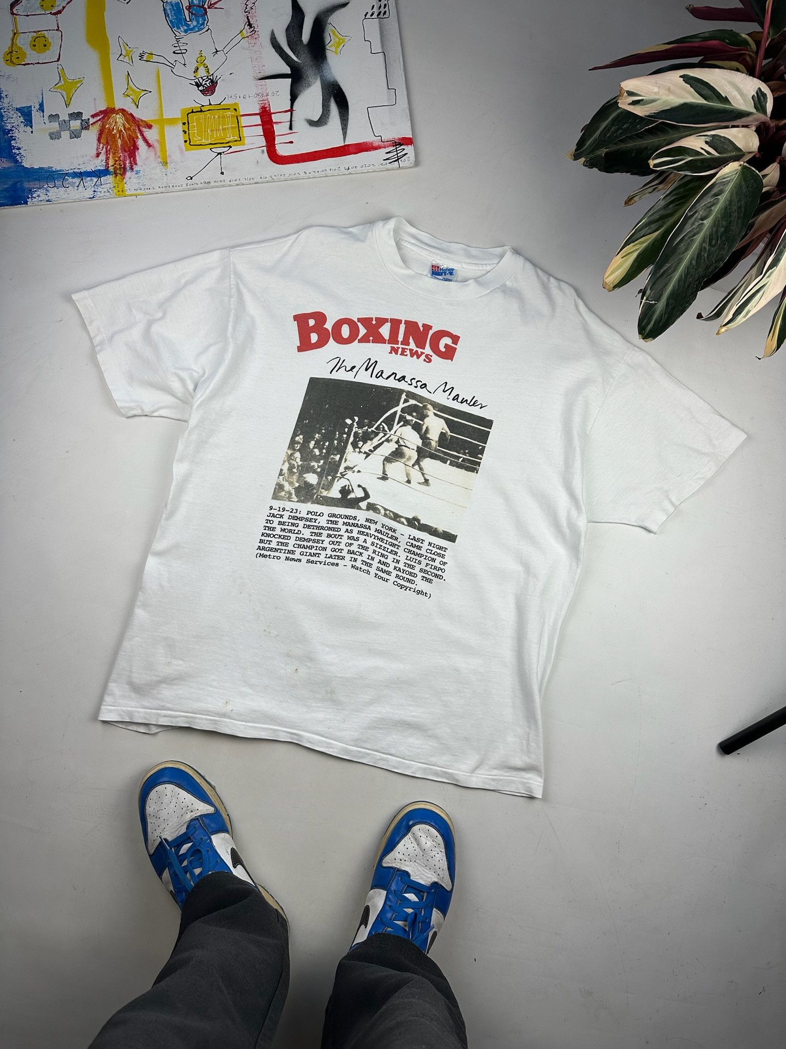 Rap Tees Vintage Jack Dempsey like Muhammad Ali Mike Tyson Boxing tee Size US XL / EU 56 / 4 - 2 Thumbnail