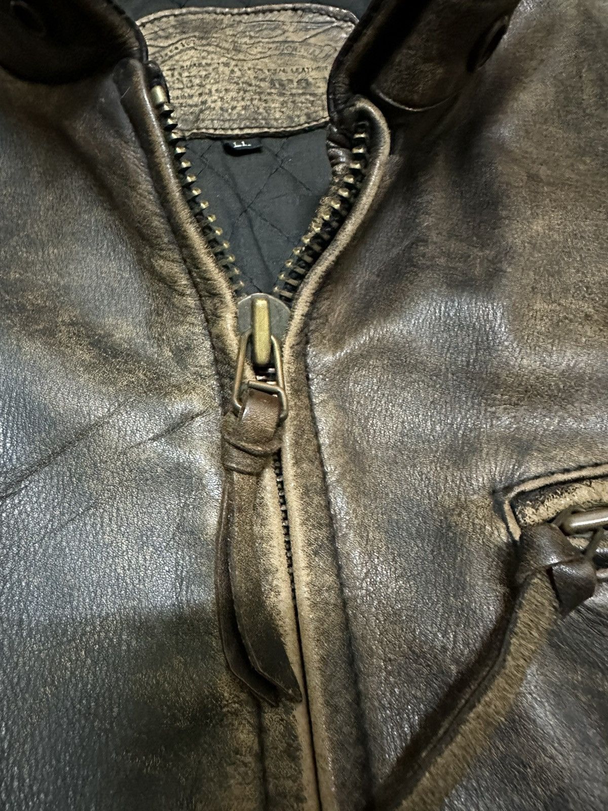 Other Real Leather Cafe Racer Jacket Biker Jacket Flame Stlye Size US L / EU 52-54 / 3 - 8 Thumbnail