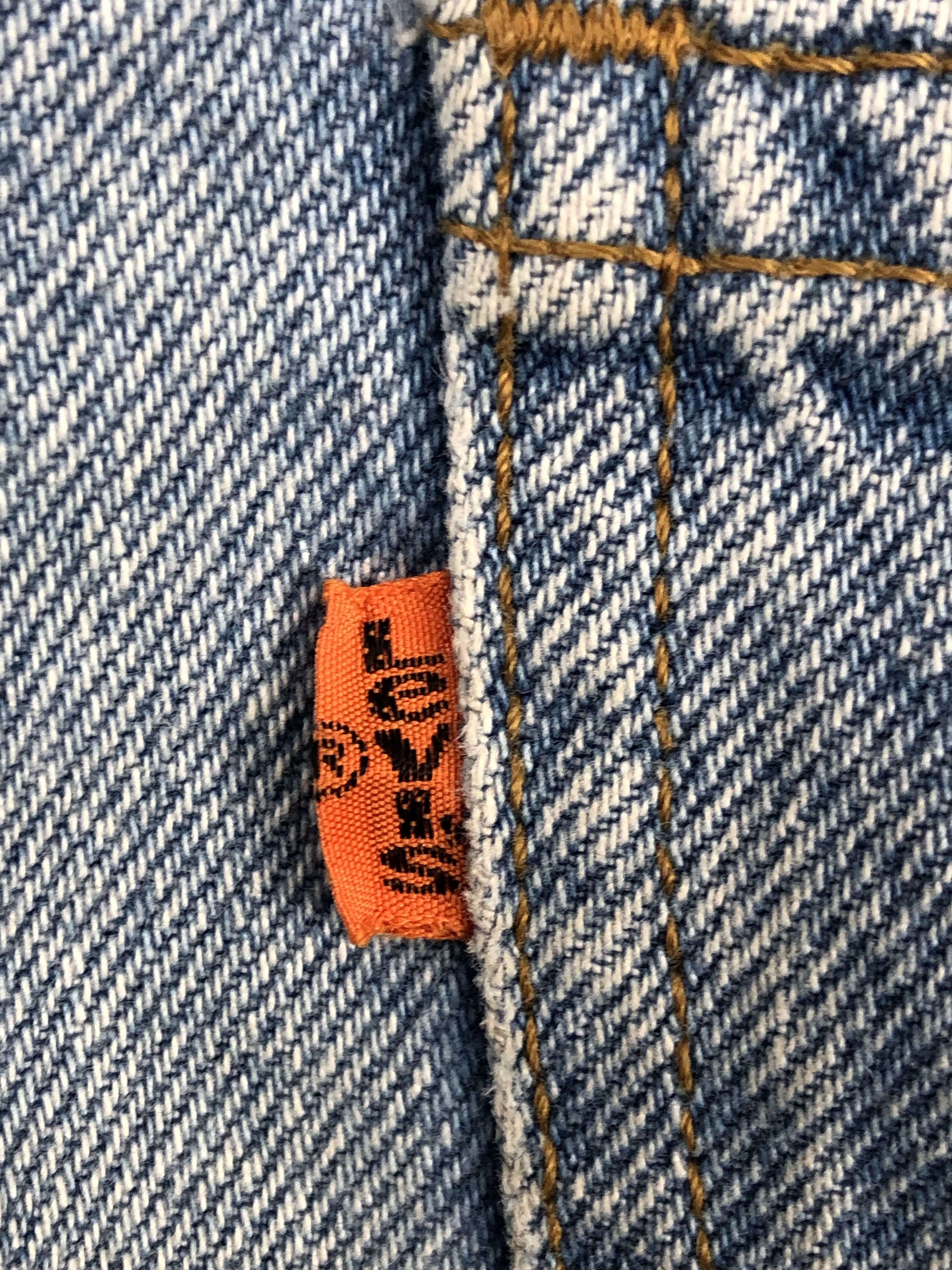 Levi's Vintage 90s Levis 610 Orange Tab Jeans DPP0169 Size US 27 - 6 Thumbnail