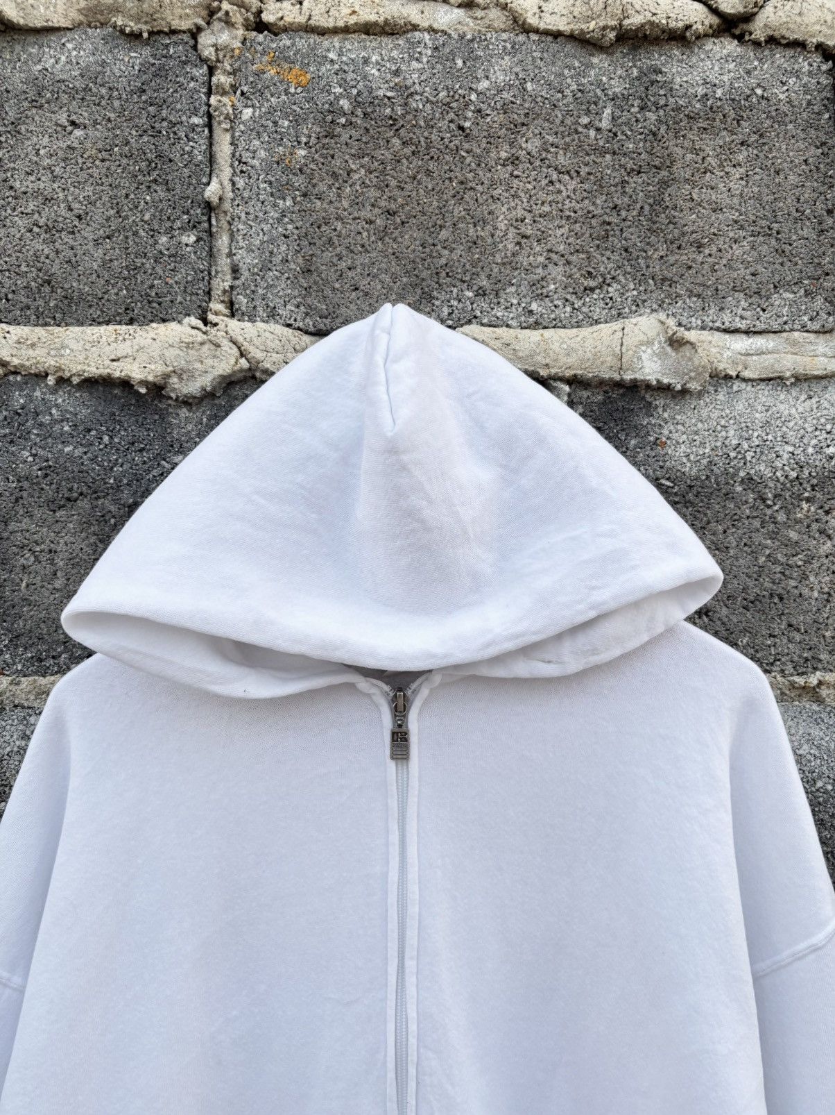 Vintage Vintage Russell Hoodie Zip Up 👽 Size US XL / EU 56 / 4 - 3 Thumbnail