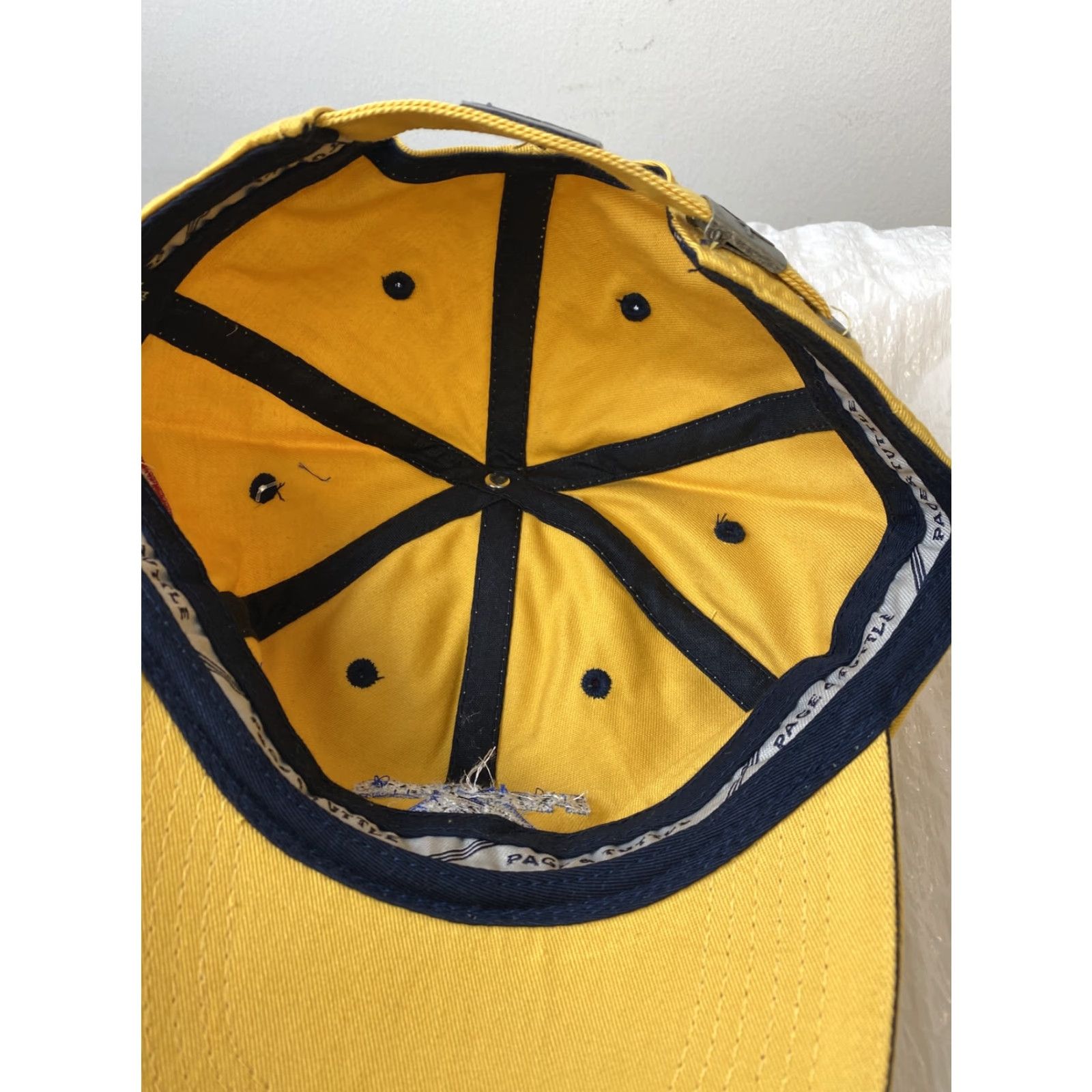 Vintage Page & Tuttle Cotton Dad Hat Adjustable Baseball Cap - One Size - Yellow - Casual - Unconstructed - Mens/Womens Size ONE SIZE - 7 Thumbnail