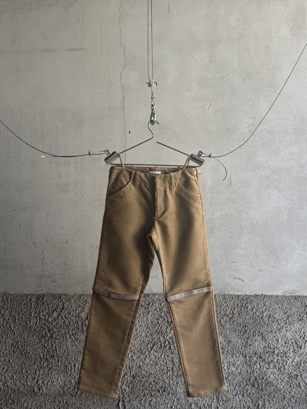 Helmut Lang Helmut Lang AW2000 Moleskin Elastic Knee S Size US 30 / EU 46 - 1 Thumbnail