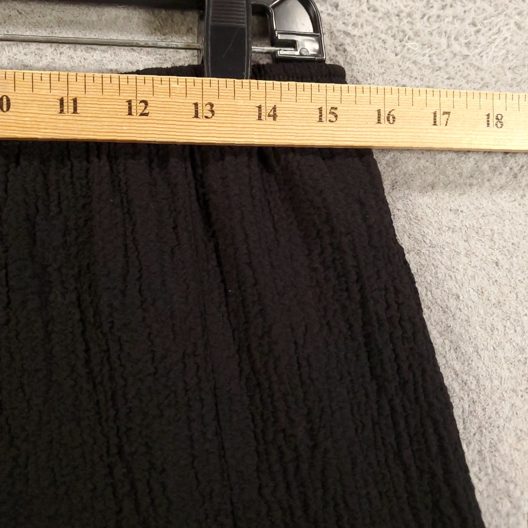 Vintage IC by Connie K Pants Womens Large Black Wide-Leg Button Accent Pull On Gauzy Size 36" / US 14 / IT 50 - 4 Thumbnail