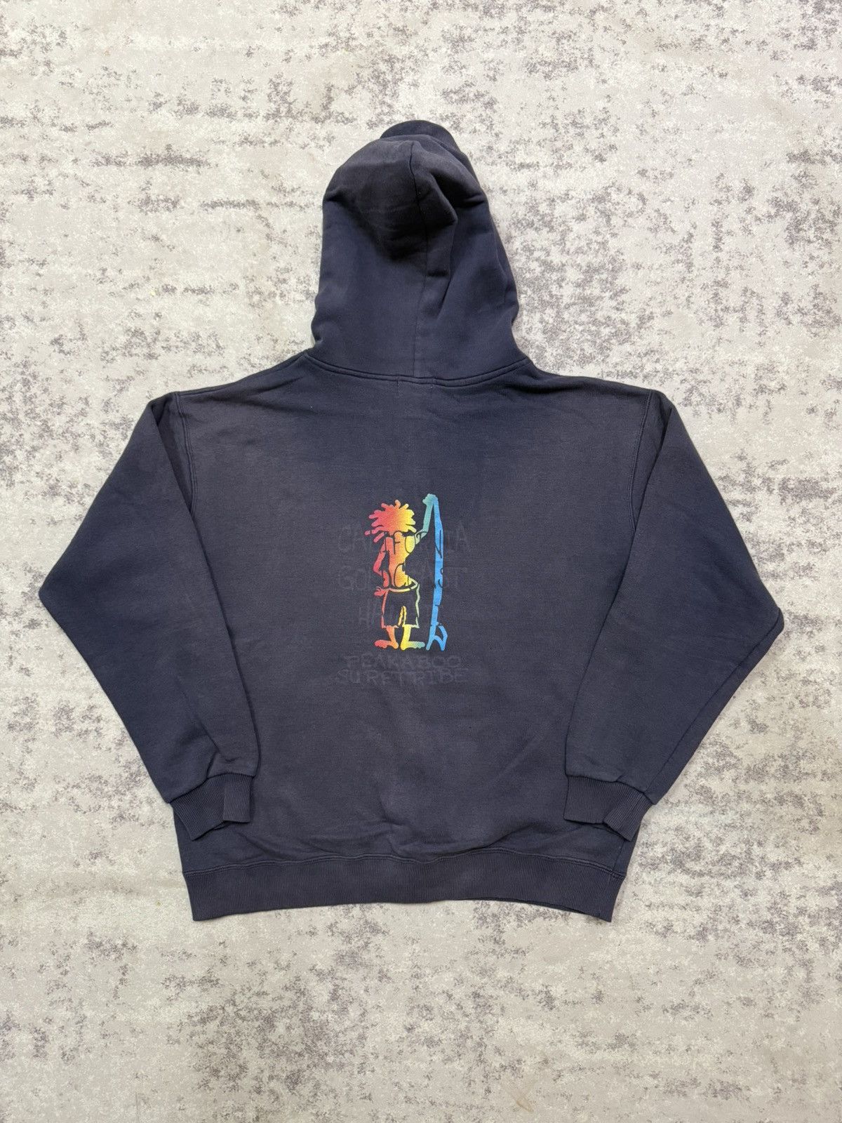 Japanese Brand Vintage Peakaboo Custom Surfwear Rasta Zip Up Hoodie Size US L / EU 52-54 / 3 - 10 Thumbnail