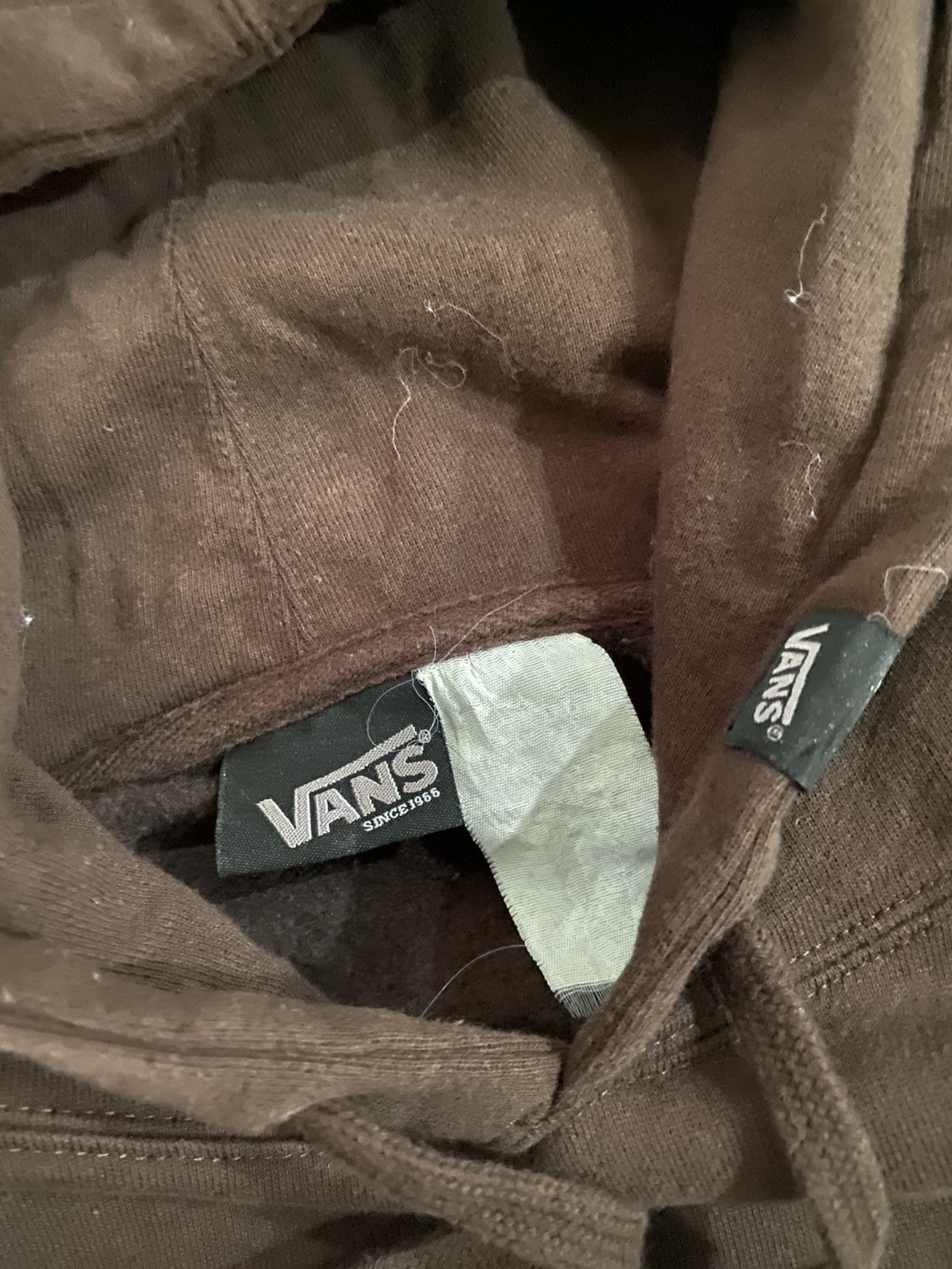 Vans Vintage Vans Brown Hoodie Size US L / EU 52-54 / 3 - 3 Thumbnail