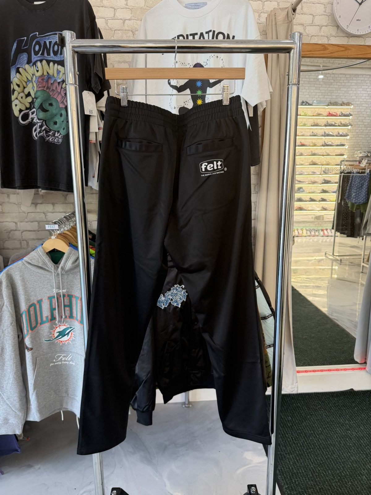 FELT FELT “Paris” Black Track Pants Size US 30 / EU 46 - 2 Thumbnail