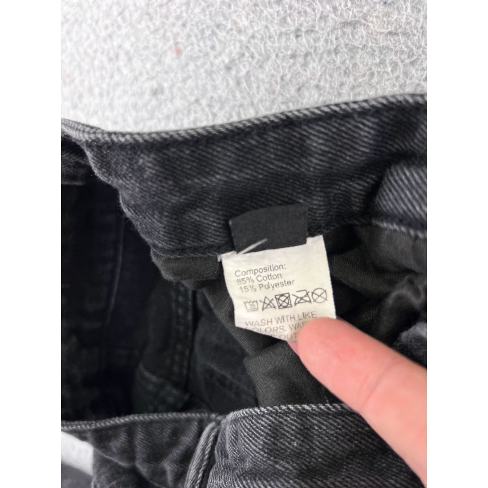 Vintage VINTAGE Wake Jeans Jeans Womens 2 Black Wide Leg Relaxed Fit Cargo Skate Y2K Style 23x30 90s Womens Size 40" / US 18 - 7 Thumbnail