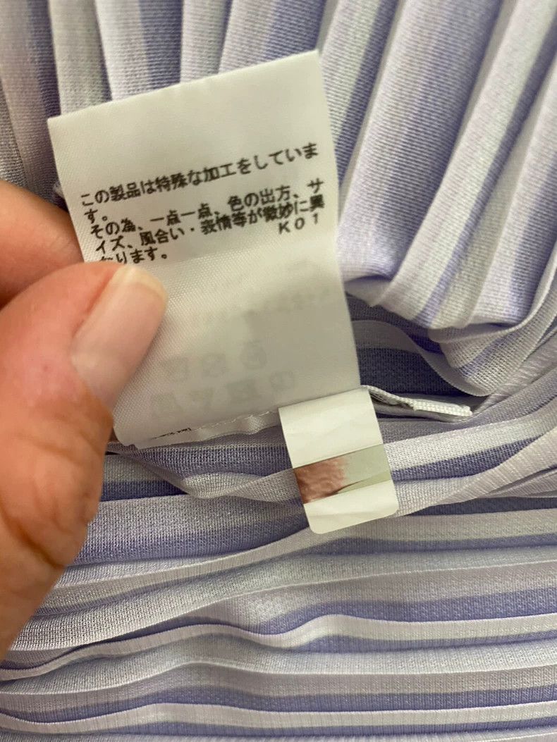 Issey Miyake Issey Miyake size:3 Light purple pleated short-sleeved top Size M / US 6-8 / IT 42-44 - 6 Thumbnail