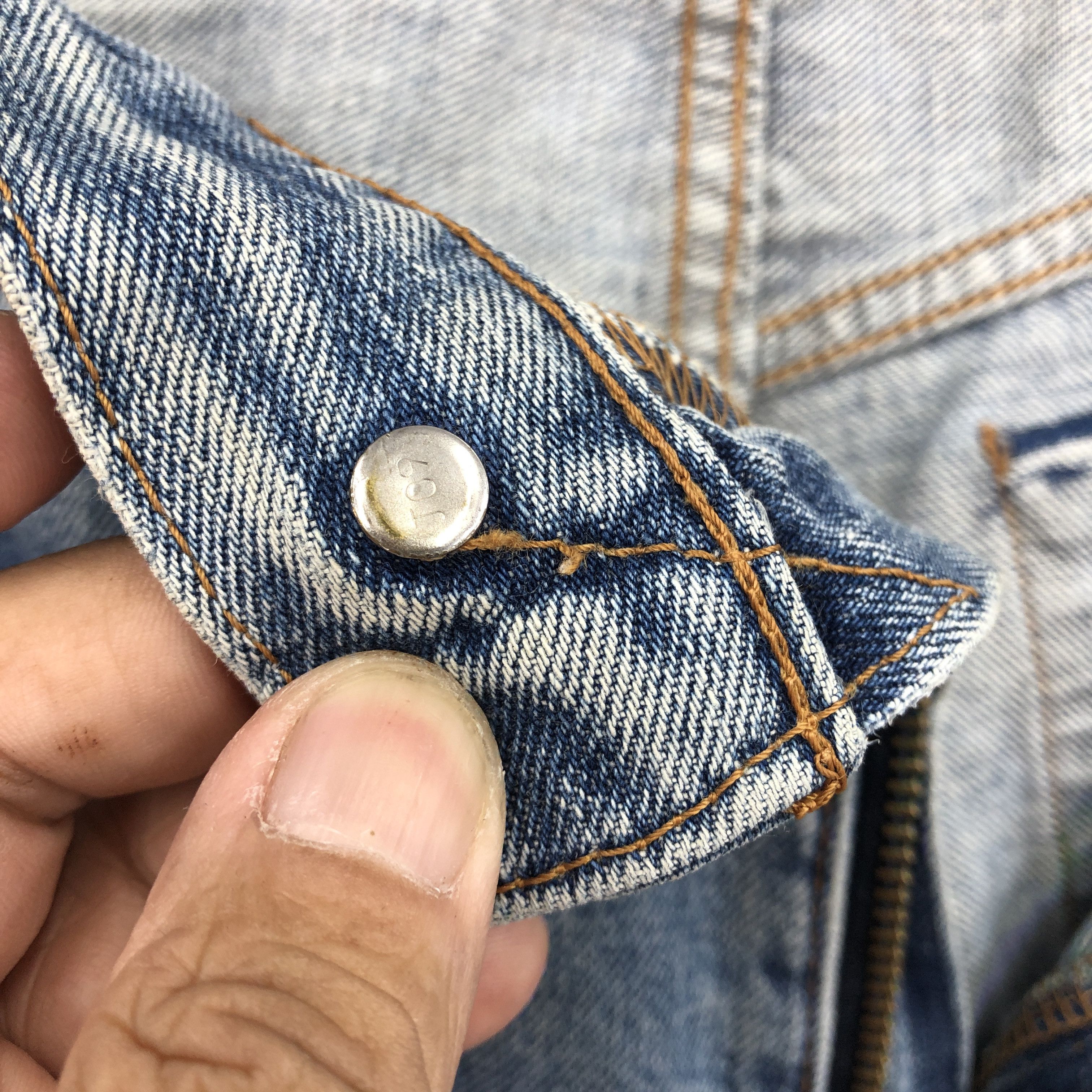 Levi's Vintage Levi's 502 Selvedge Jeans Light Wash Denim GF30248 Size 28" / US 6 / IT 42 - 8 Thumbnail