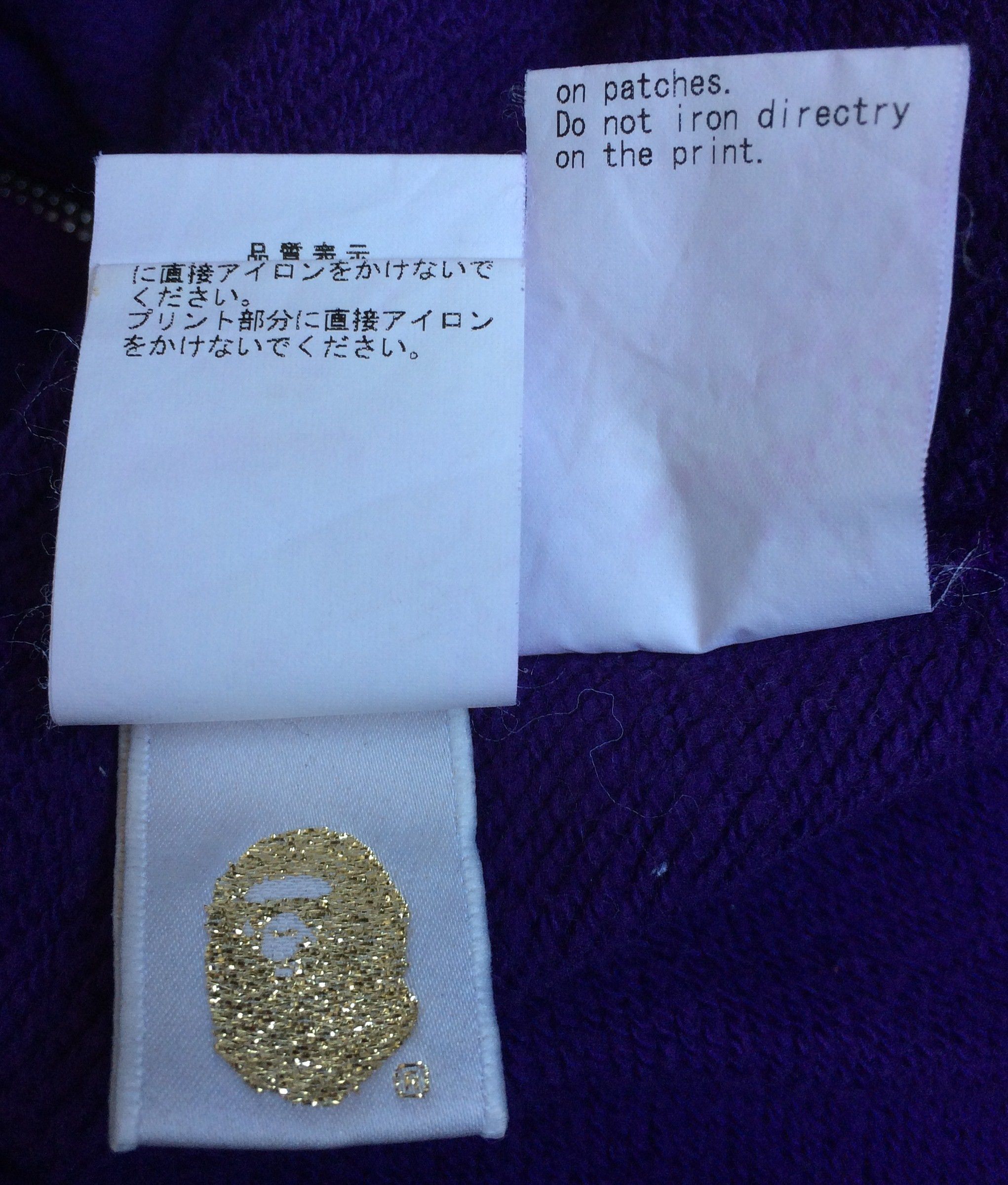 Bape S/S 2006 Bape Purple Camo Shark Hoodie Size US L / EU 52-54 / 3 - 10 Thumbnail
