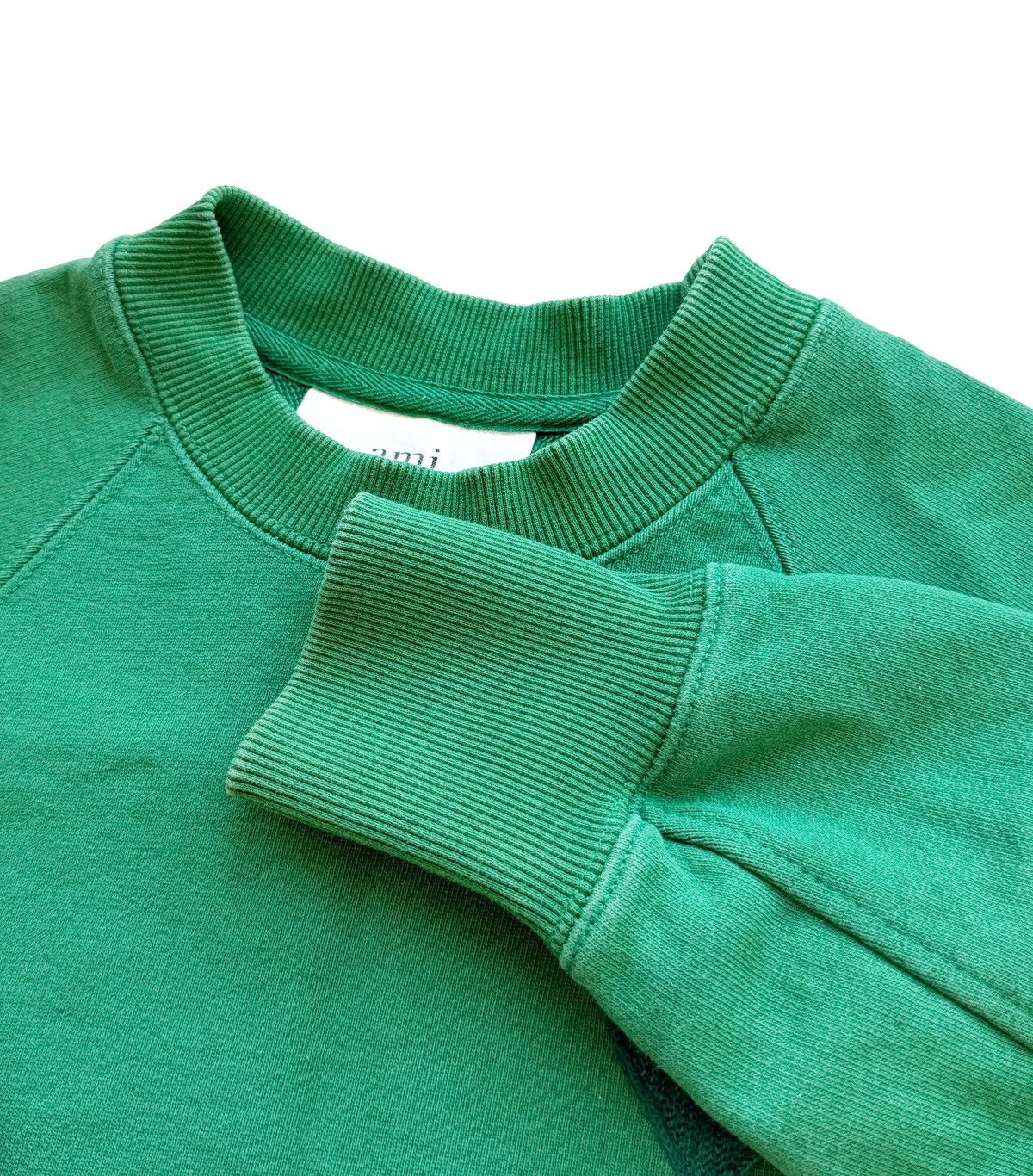 AMI Ami Women Green Heavyweight Sweatshirt Big Heart Logo Size M Size M / US 6-8 / IT 42-44 - 7 Thumbnail