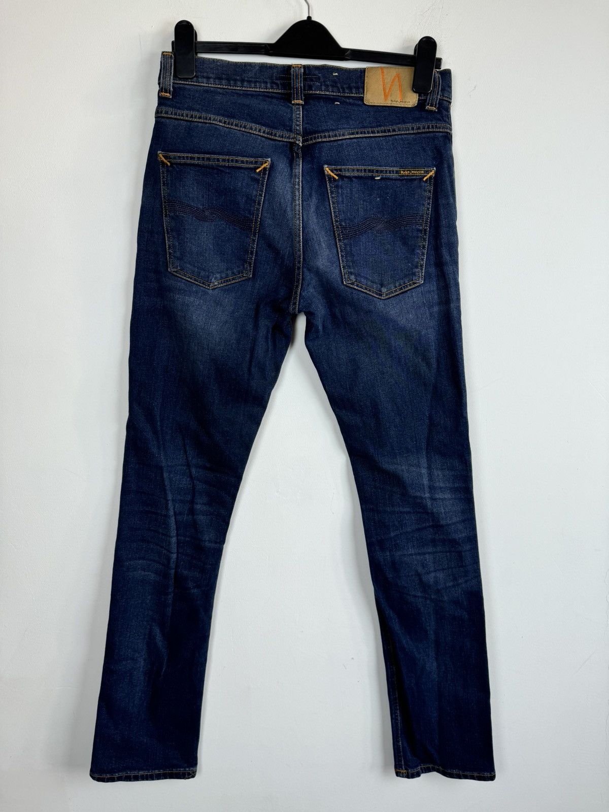 Nudie Jeans × Vintage Nudie Jeans Grim Tim Ink Navy Jeans Size US 31 - 1 Thumbnail