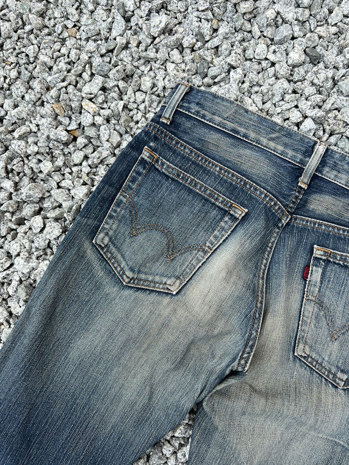 Japanese Brand Vintage Edwin 503 Rebel Bootcut Mud Wash Jean Size US 28 / EU 44 - 17 Thumbnail