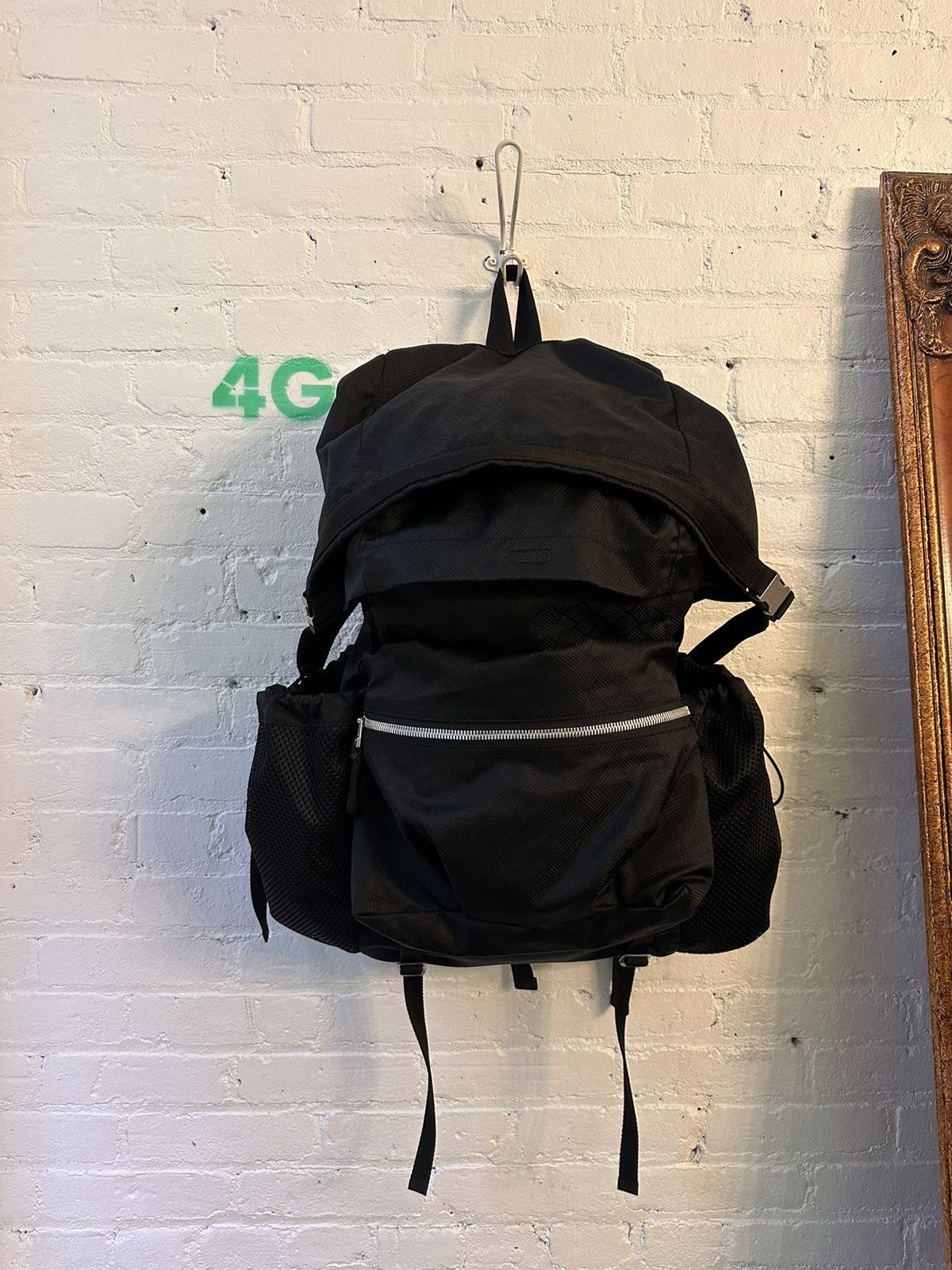 Bottega Veneta Bottega XXL Oversized Cargo Black Backpack Bookbag Travel Size ONE SIZE - 4 Thumbnail