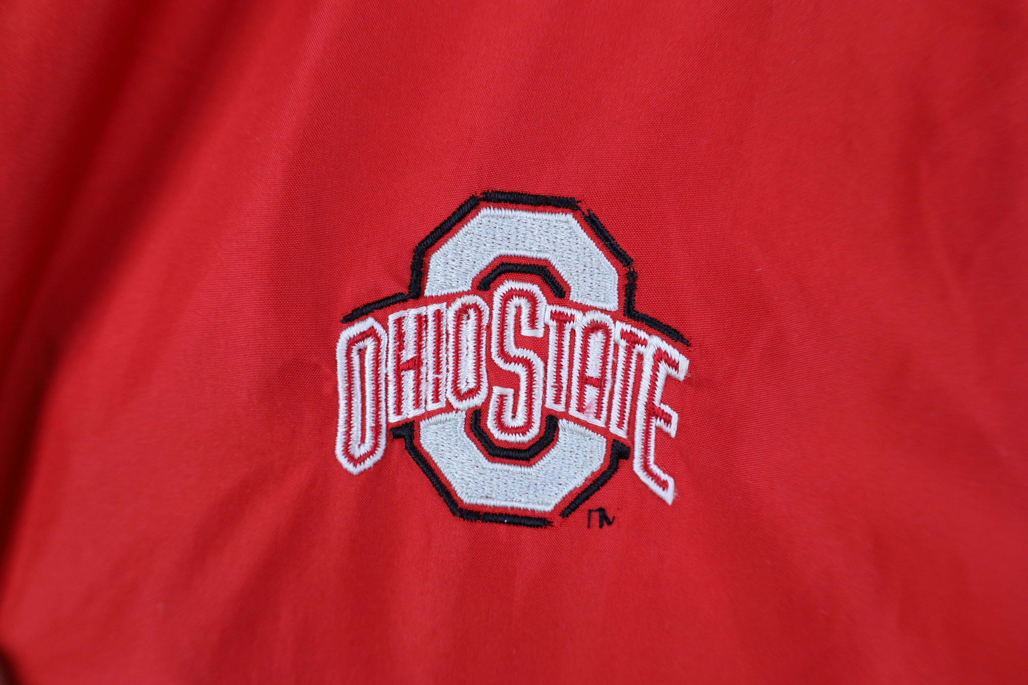 Nike Vintage Nike Center Swoosh Ohio State University Jacket Red Size US XL / EU 56 / 4 - 4 Thumbnail