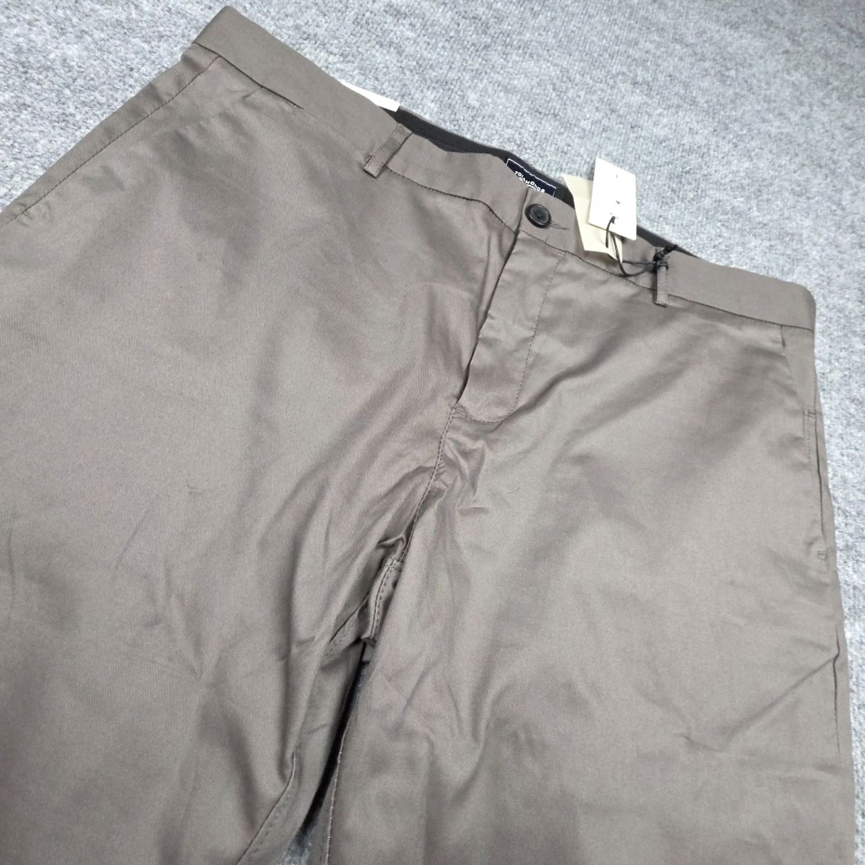Vintage 7Diamonds Parker Chino Pants Mens 36x32 Charcoal Straight Fit Performance New Size US 36 / EU 52 - 3 Thumbnail
