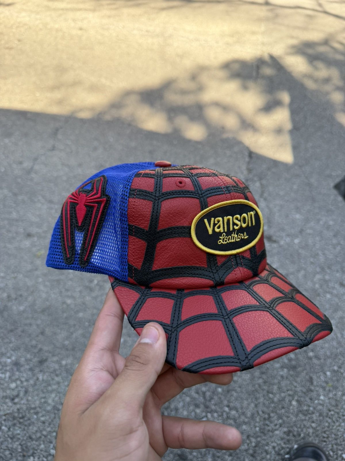 Supreme Supreme spider man Vanson leather hat Size ONE SIZE - 1 Thumbnail