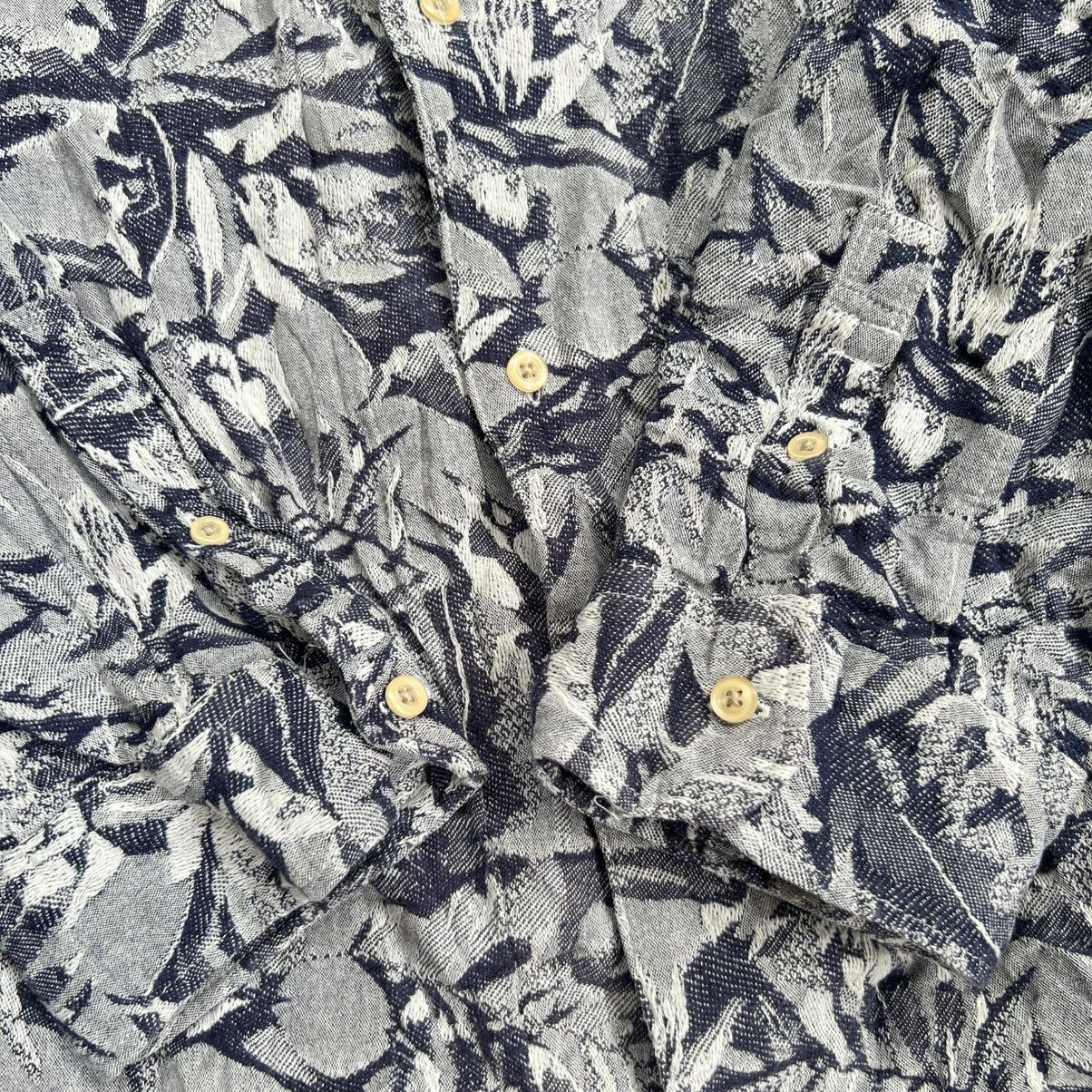 Issey Miyake Tete Homme by Issey Miyake Floral Longsleeve Shirt Size US XS / EU 42 / 0 - 4 Thumbnail