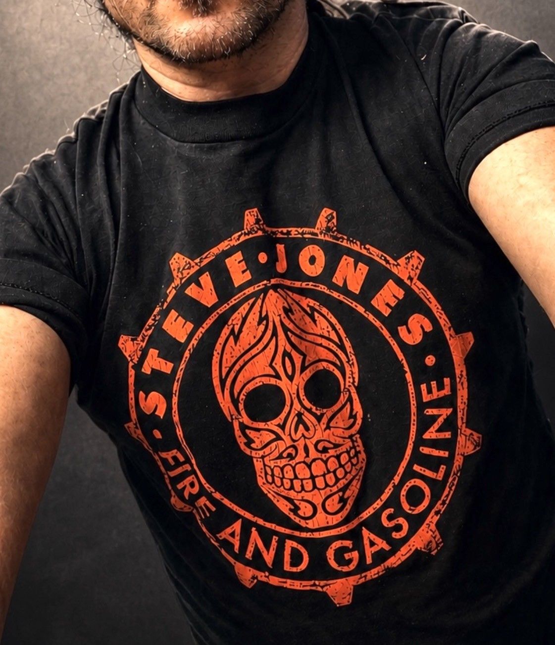 Other Steve Jones/Sex Pistols FIRE AND GASOLINE 1989 T-shirt. Size US M / EU 48-50 / 2 - 1 Thumbnail