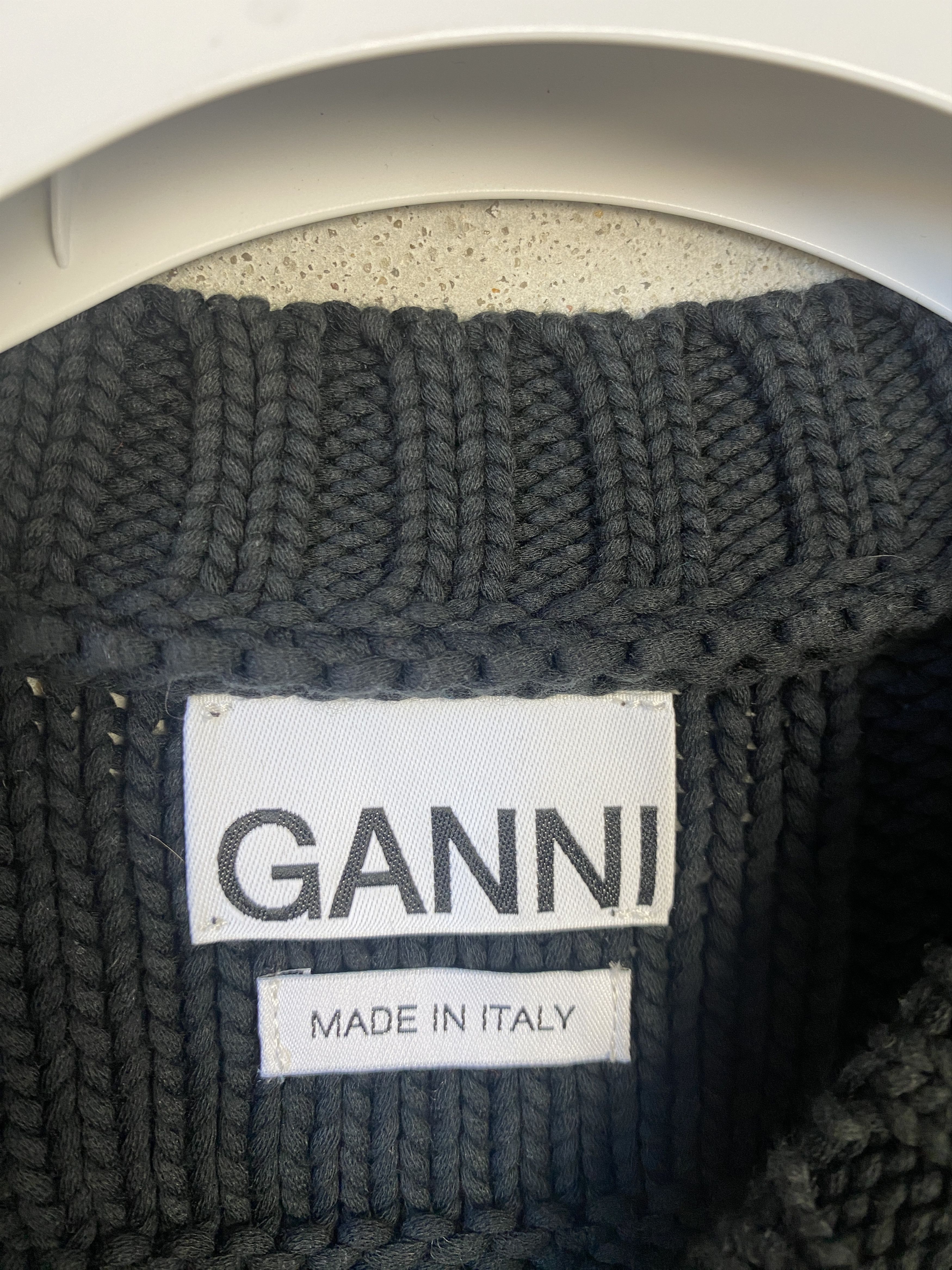 Ganni Ganni big logo knitted sweater vest knitwear Size M / US 6-8 / IT 42-44 - 3 Thumbnail