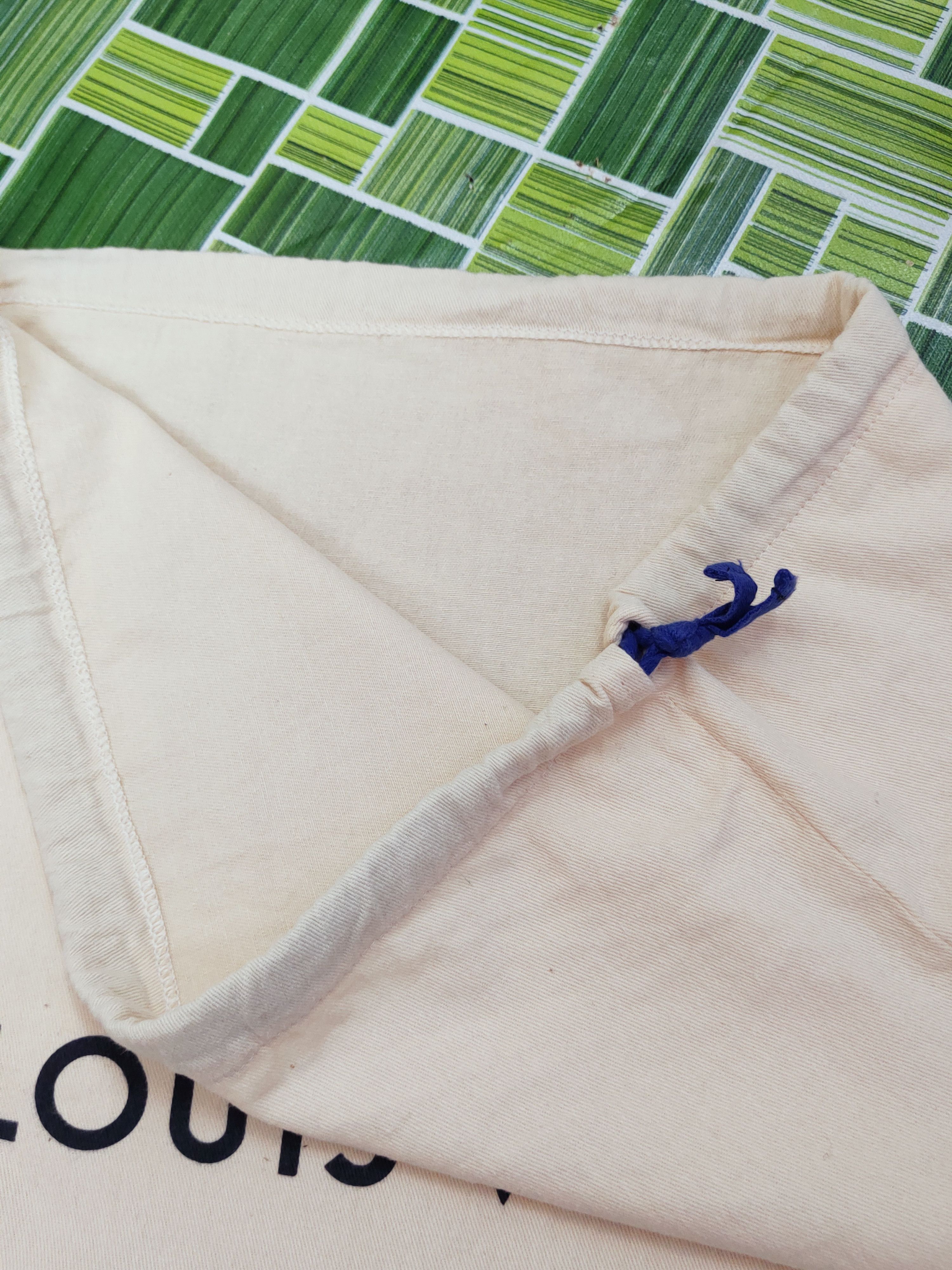 Louis Vuitton Louis Vuitton Cream Cotton Dust Bag #W863 Size ONE SIZE - 2 Thumbnail