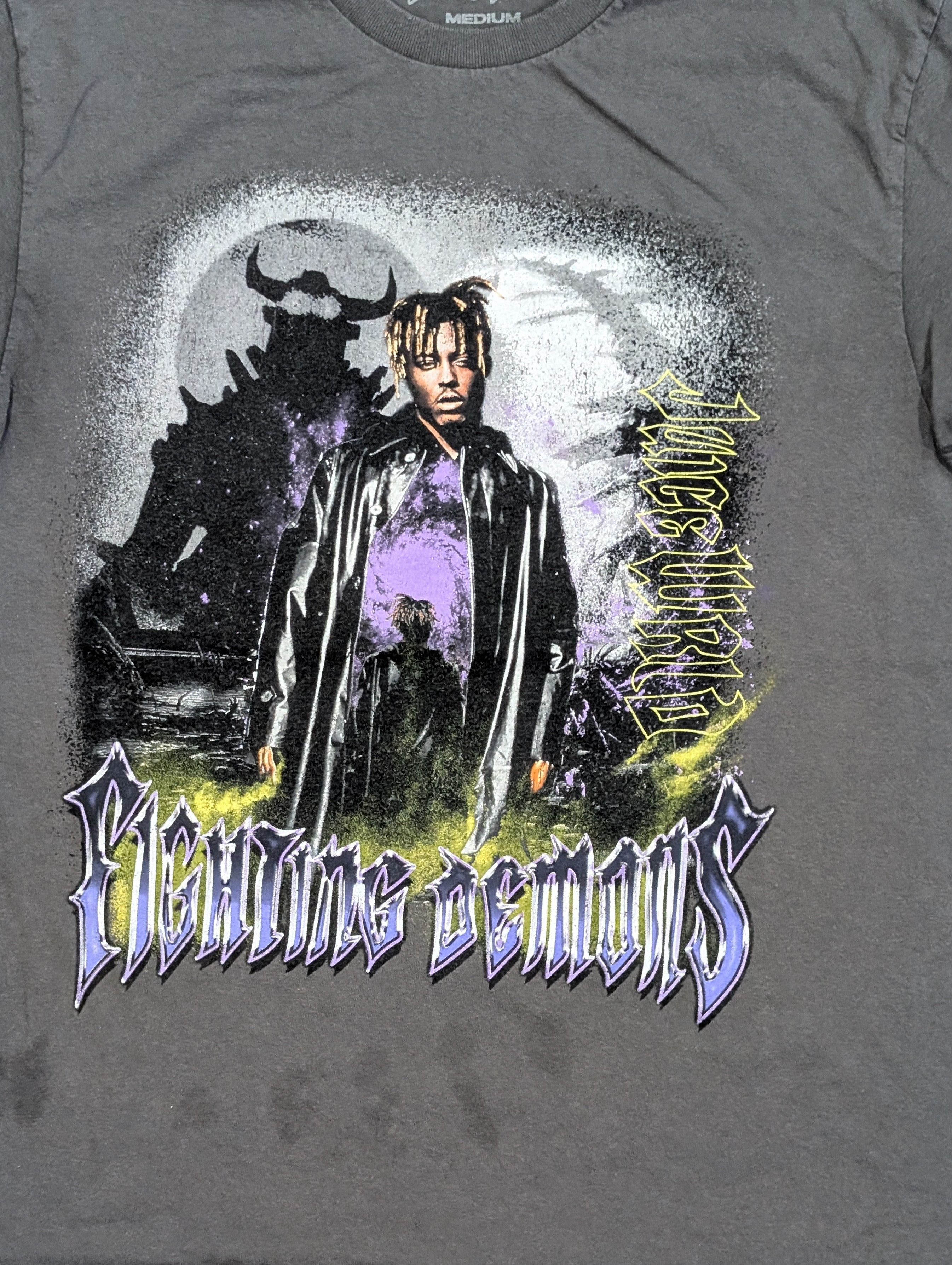 Other × Rap Tees Juice Wrld Fighting Demons rap t-shirt - SIZE M Size US M / EU 48-50 / 2 - 2 Thumbnail