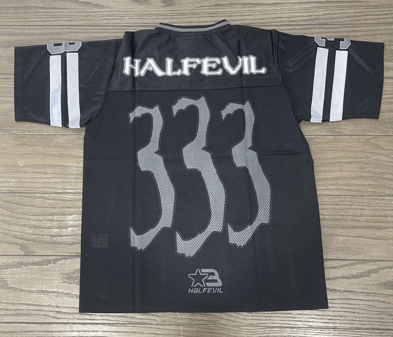 Half Evil ⚡️ Half Evil 333 Football Raid Jersey Black Size Large ⚡️ Size US L / EU 52-54 / 3 - 2 Thumbnail