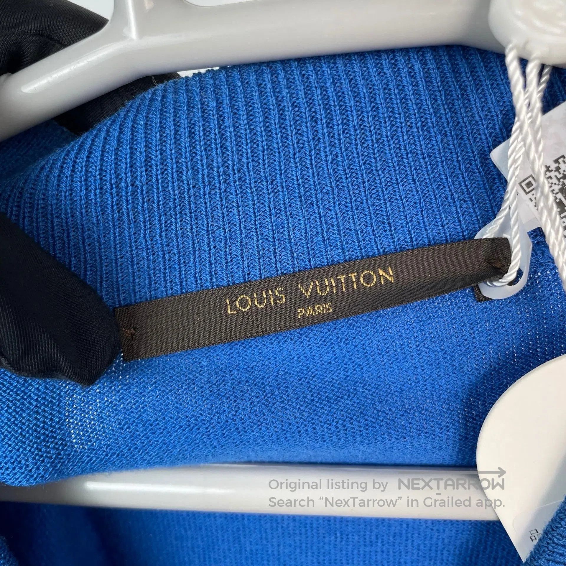 Louis Vuitton Louis Vuitton Navy Blue Nylon Patchwork Knit Jacket Zip-Up Size US S / EU 44-46 / 1 - 8 Thumbnail