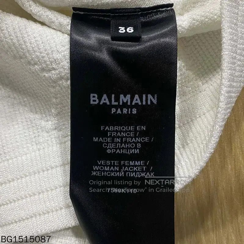 Balmain Balmain Off-White Knit Pullover for Women . Size XXS / US 00 / IT 34 - 5 Thumbnail