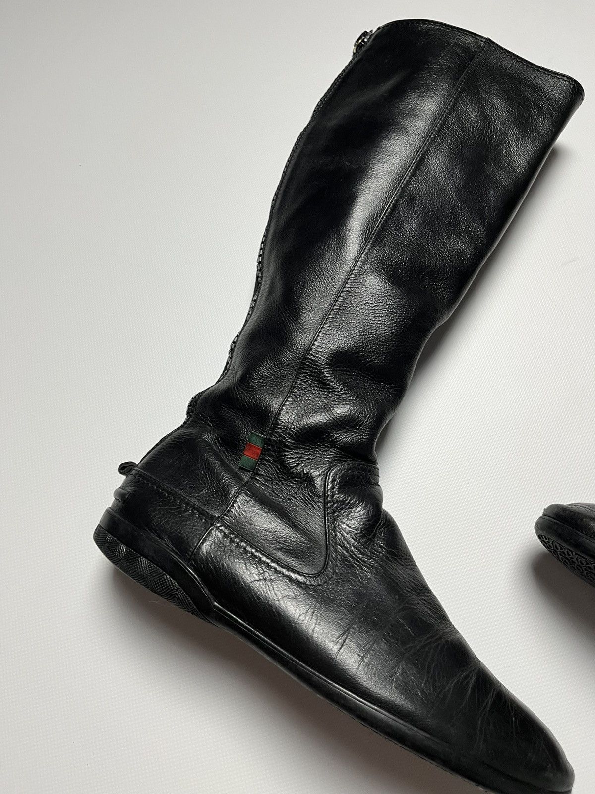 Gucci Gucci leather riding boots black vintage Size US 9 / IT 39 - 4 Thumbnail