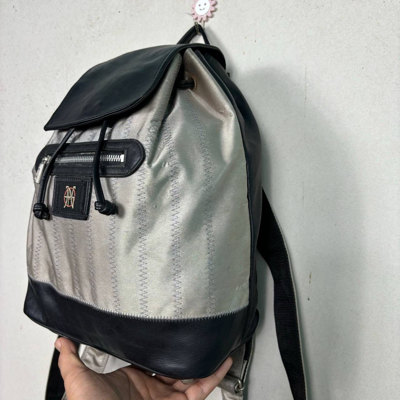 Jean Paul Gaultier Vintage Jean Paul Gaultier JPG Logo Nylon Leather Backpack Size ONE SIZE - 4 Thumbnail