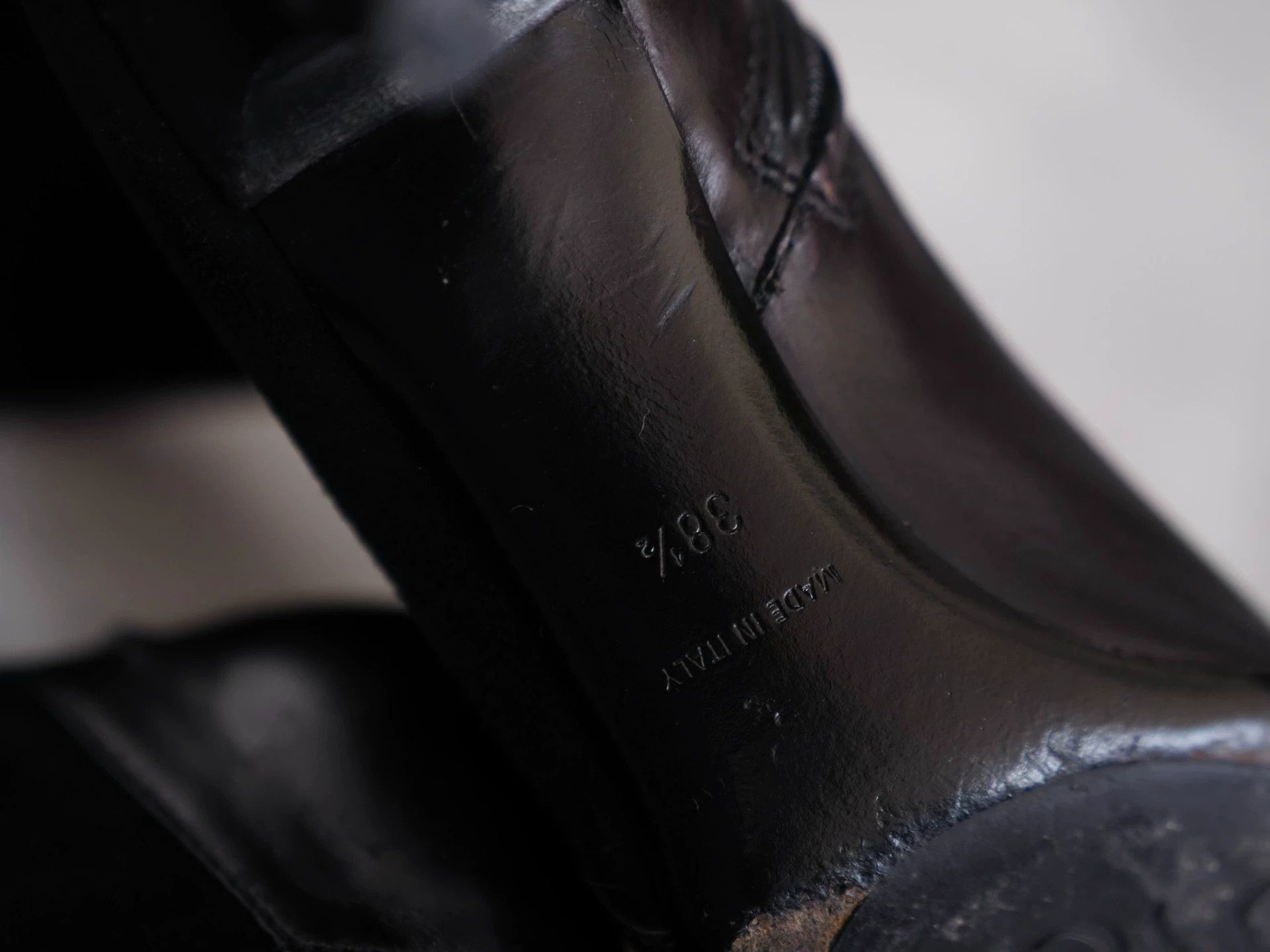 Dior Dior by John Galliano 2000s Black Silver Suede Knee Boot Size US 8 / IT 38 - 4 Thumbnail