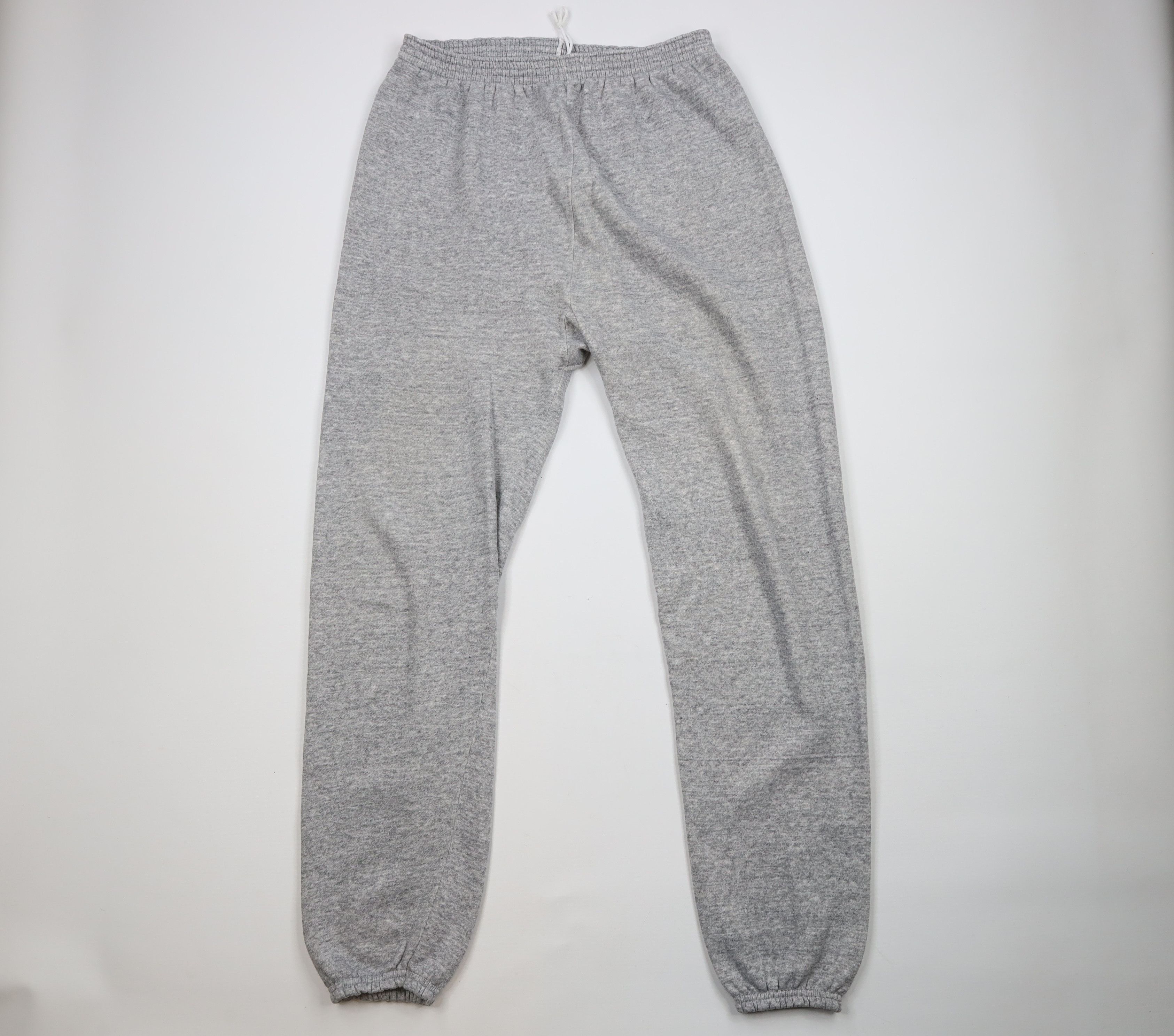 image of Vintage 70's Streetwear Triblend Sweatpants Joggers Usa in Grey, Men's (Size 38)