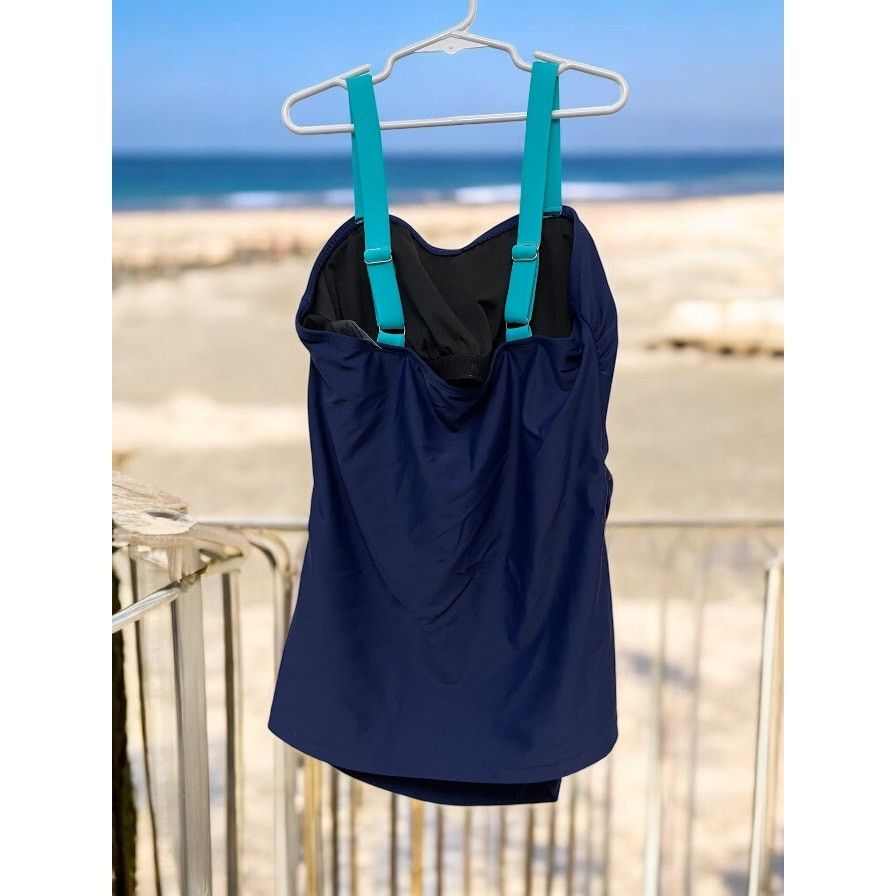 Unknown London 3 Piece Blue Women's Swimsuit Swimwear Size M-L Ocean-Blues Size ONE SIZE - 3 Thumbnail