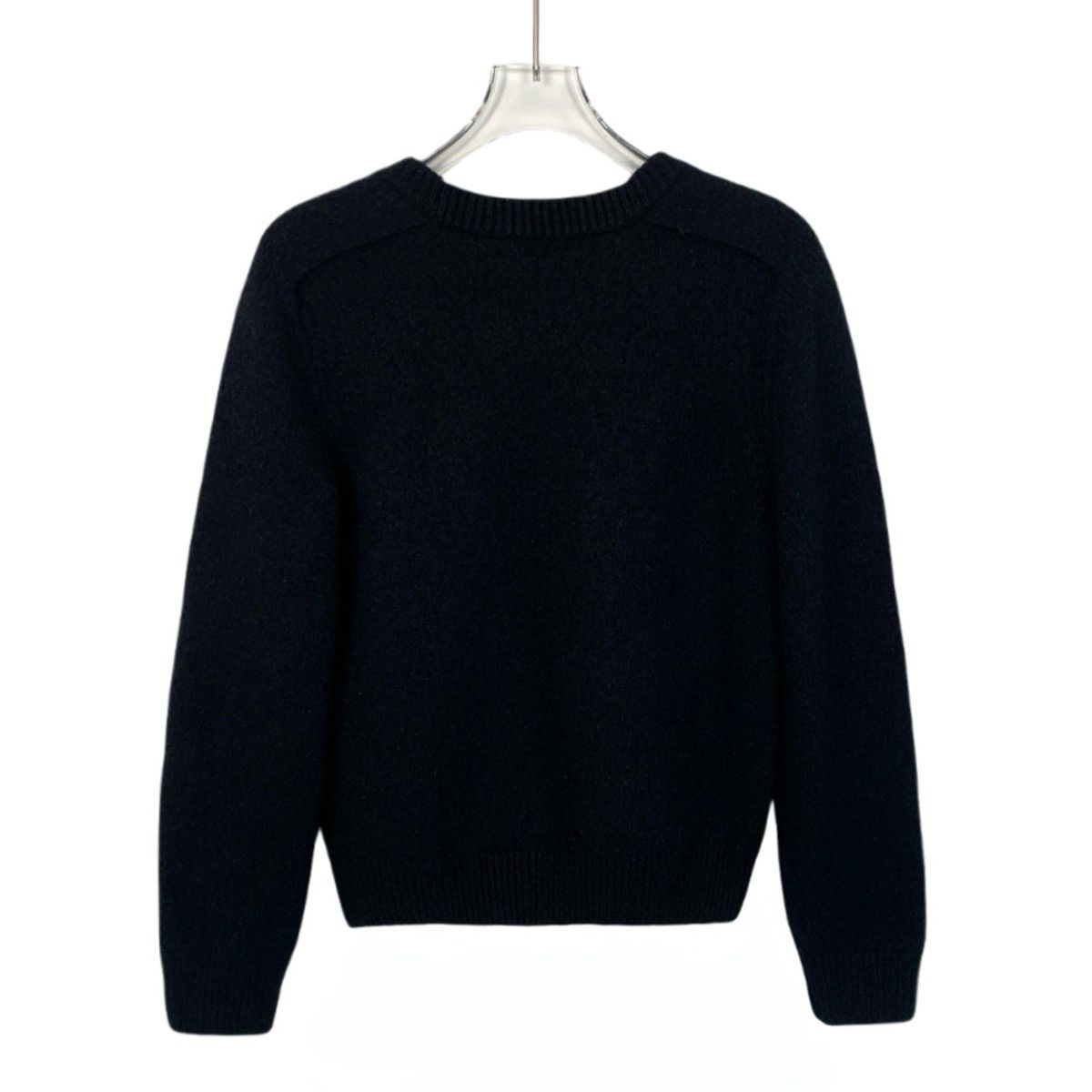Celine Celine Black Triomphe Logo Wool Knit Sweater K26WX Size XS / US 0-2 / IT 36-38 - 2 Thumbnail