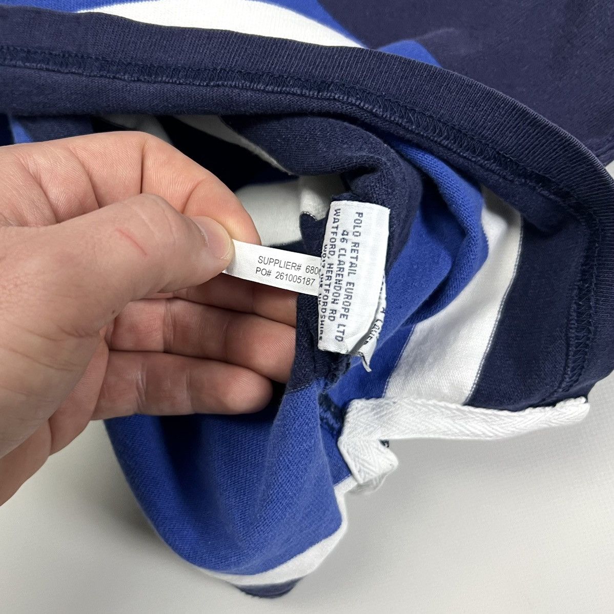 Polo Ralph Lauren × Rugby Ralph Lauren × Vintage Vintage Polo Ralph Lauren Striped Rugby Shirt Size S Size US S / EU 44-46 / 1 - 11 Thumbnail