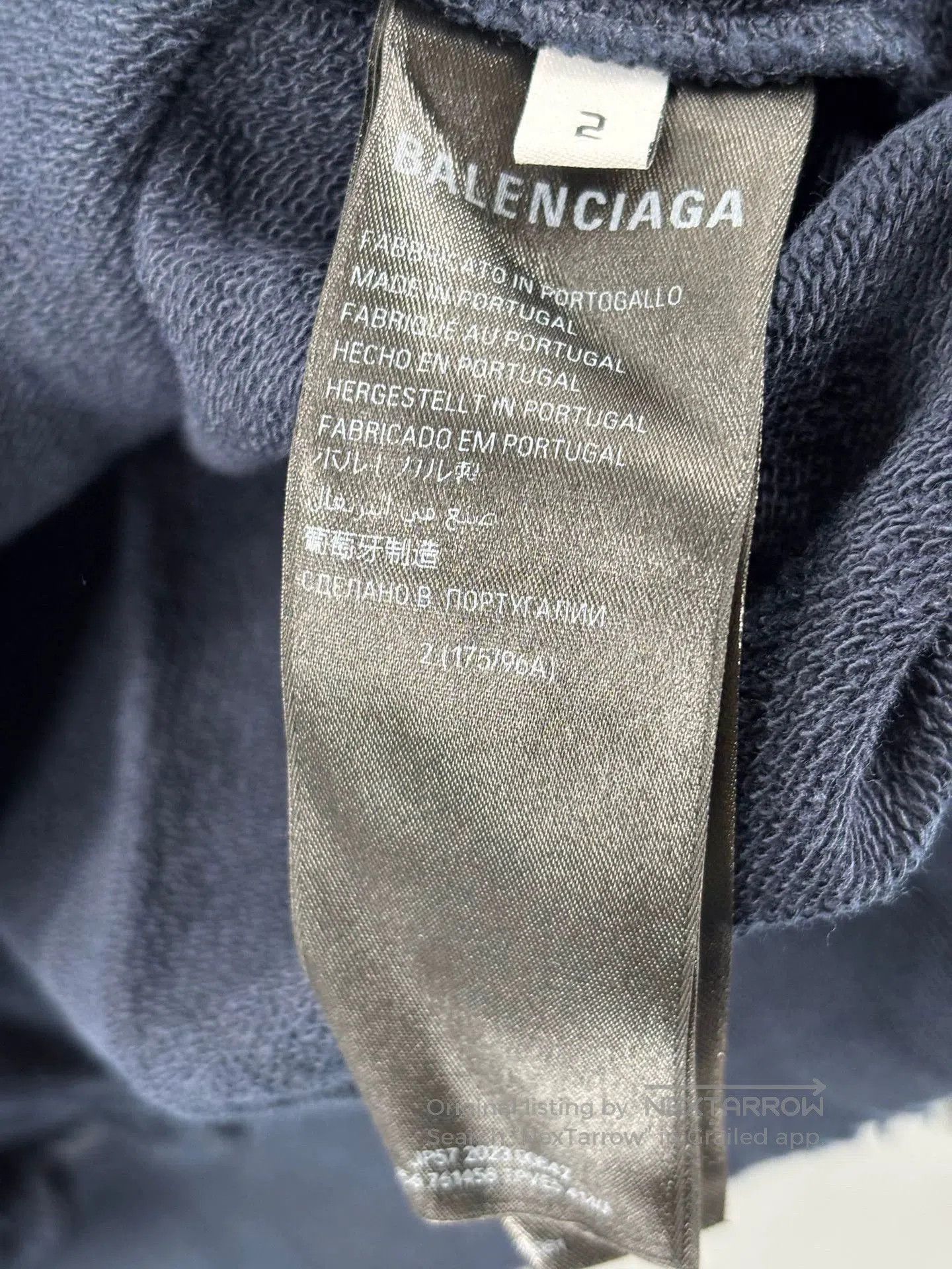 Balenciaga balenciaga blue hooded sweatshirt for men and women. Size US L / EU 52-54 / 3 - 5 Thumbnail