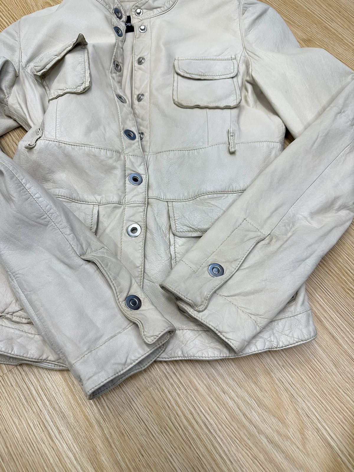 Armani Emporio Armani Leather Bondage Jacket MJ15 Size S / US 4 / IT 40 - 5 Thumbnail